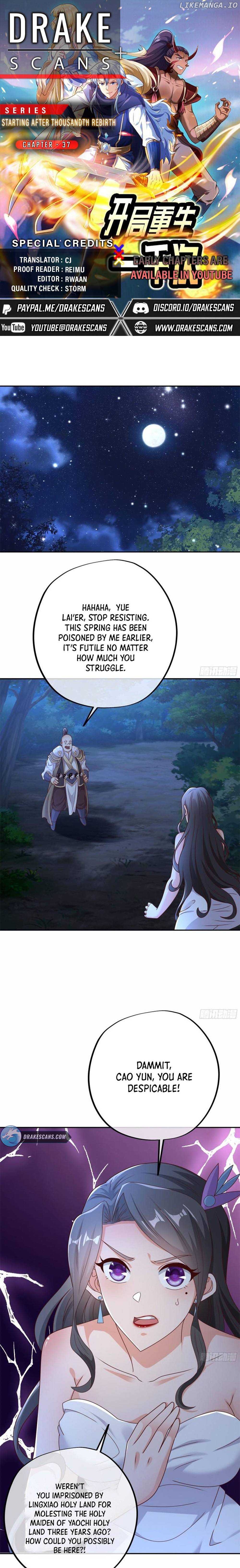 It All Starts with Being Reborn 1000 Times Chapter 37 - page 1