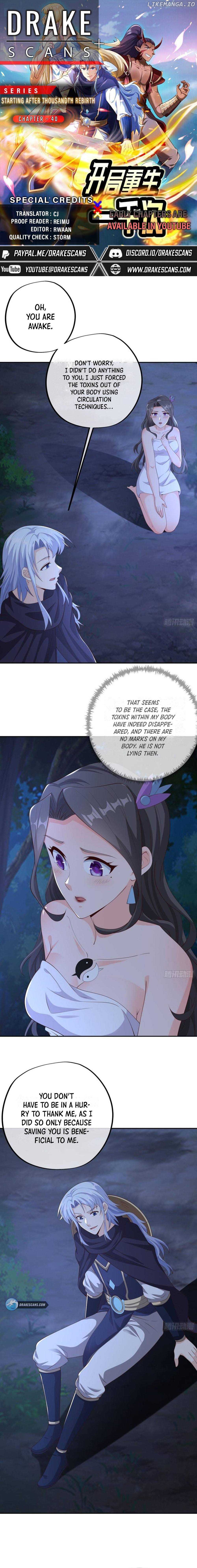 It All Starts with Being Reborn 1000 Times Chapter 40 - page 1