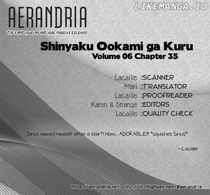 Shinyaku Ookami Ga Kuru! chapter 35 - page 2