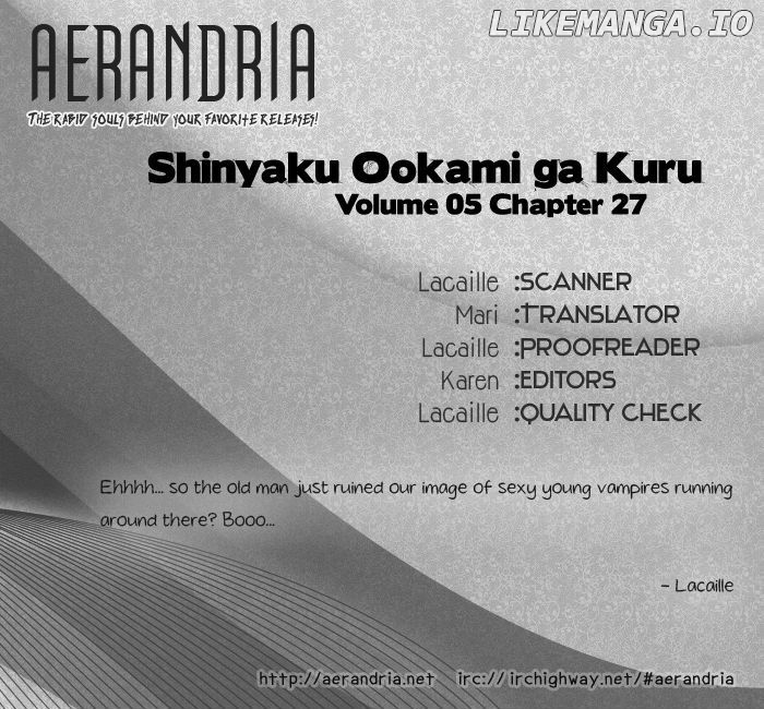 Shinyaku Ookami Ga Kuru! chapter 27 - page 2