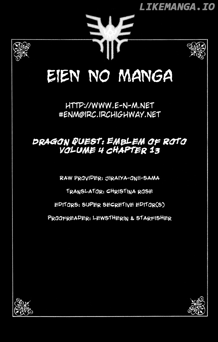 Dragon Quest Retsuden - Roto no Monshou chapter 13 - page 1