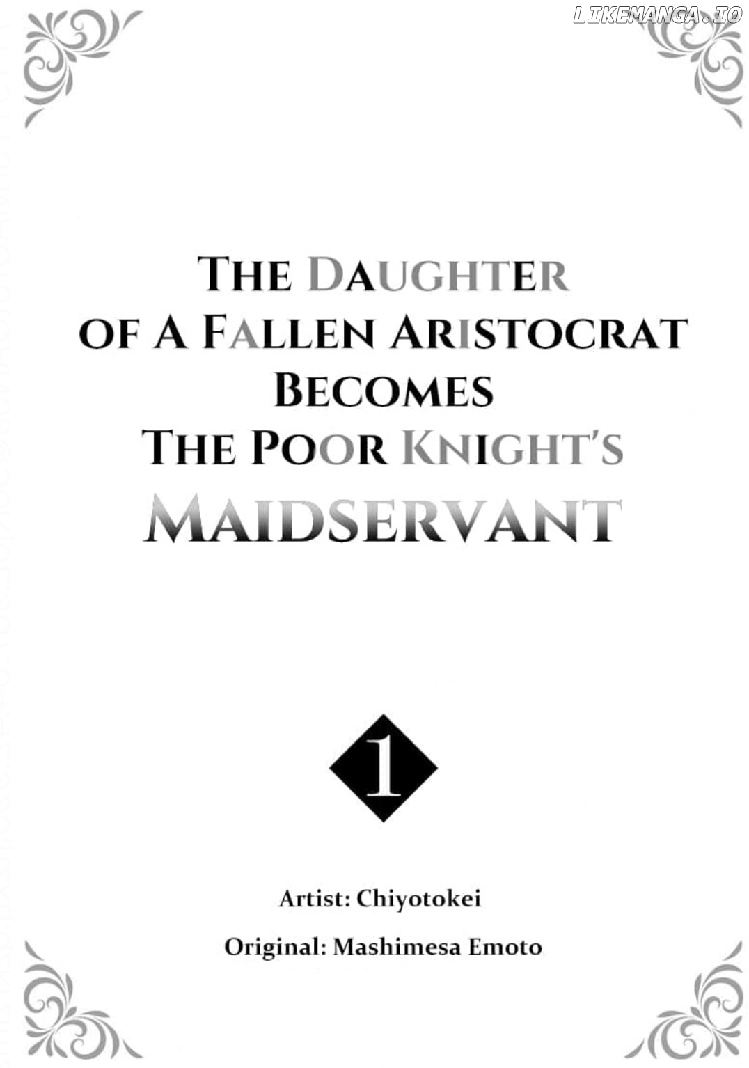 The Daughter of a Fallen Aristocrat Becomes The Poor Knight's Maidservant Chapter 1 - page 1