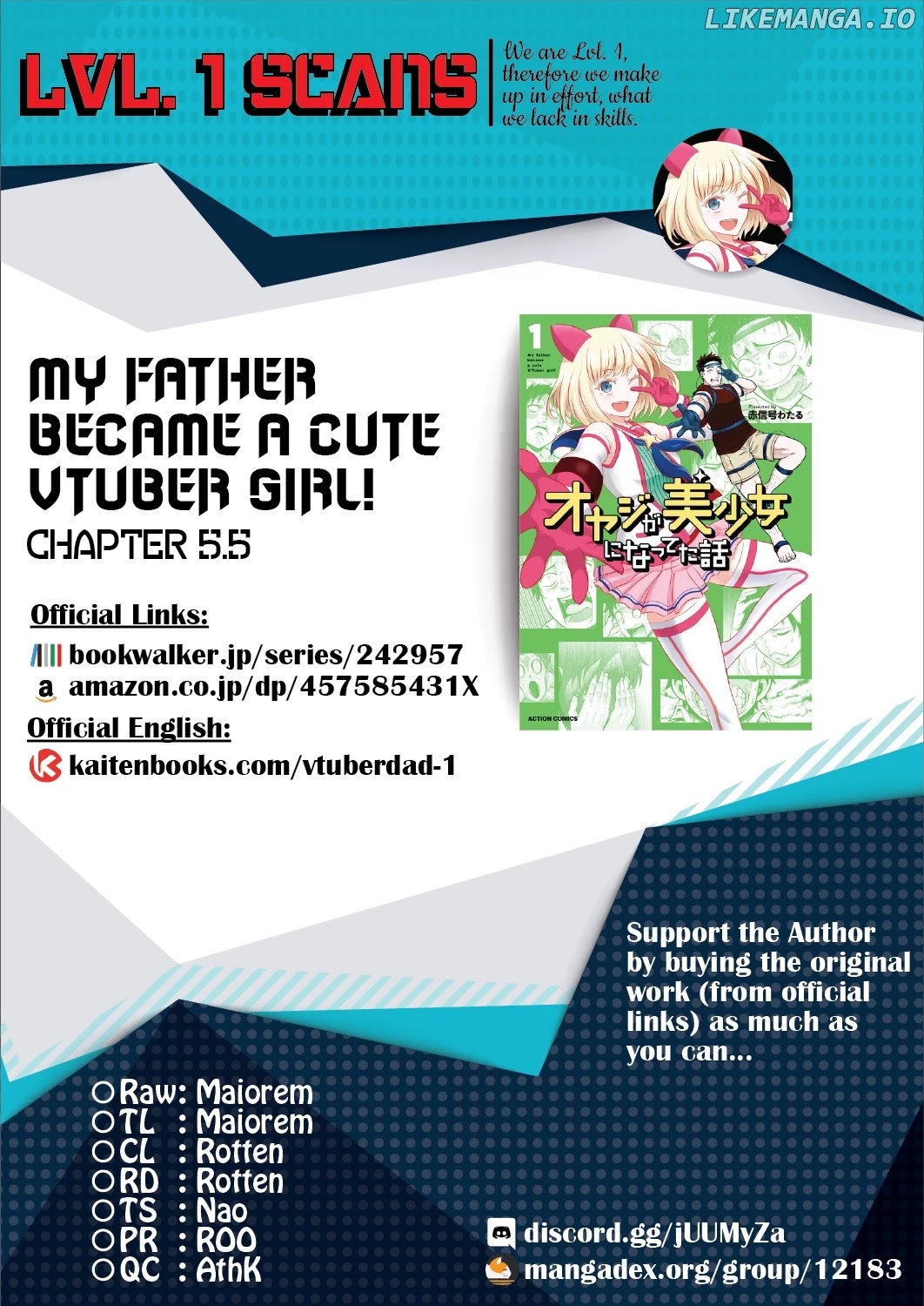 My Father Became A Cute Vtuber Girl! chapter 5.5 - page 7