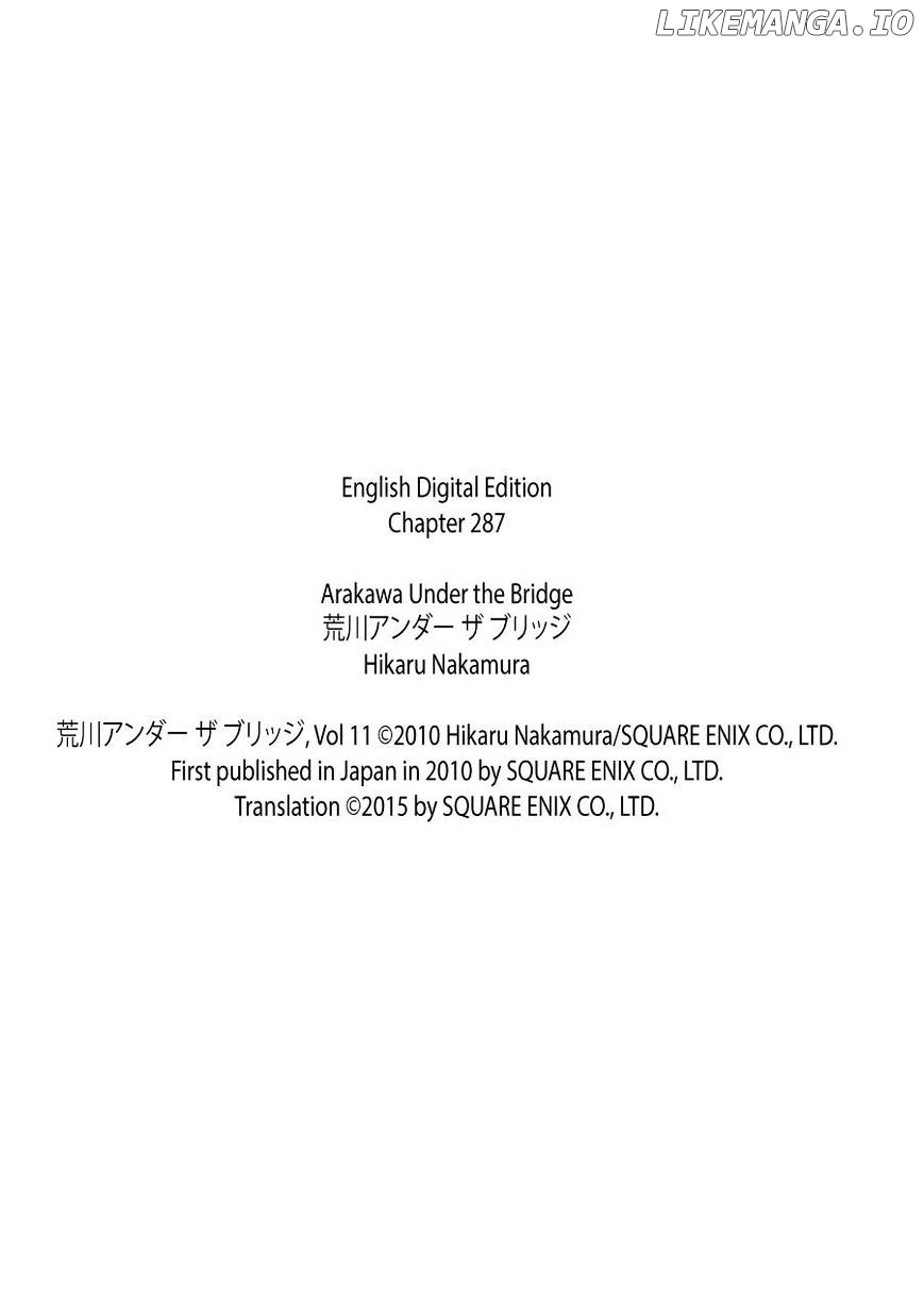 Arakawa Under the Bridge chapter 287 - page 6