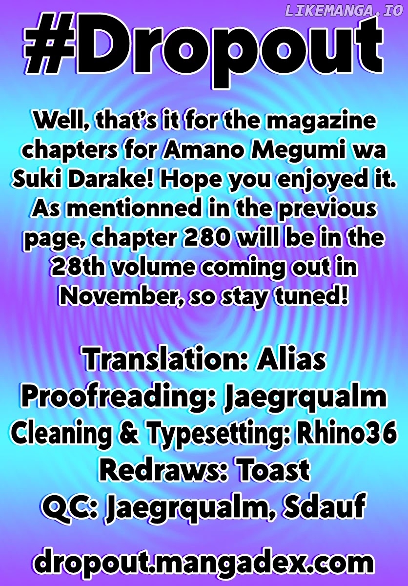 Amano Megumi wa Suki Darake! chapter 279 - page 18