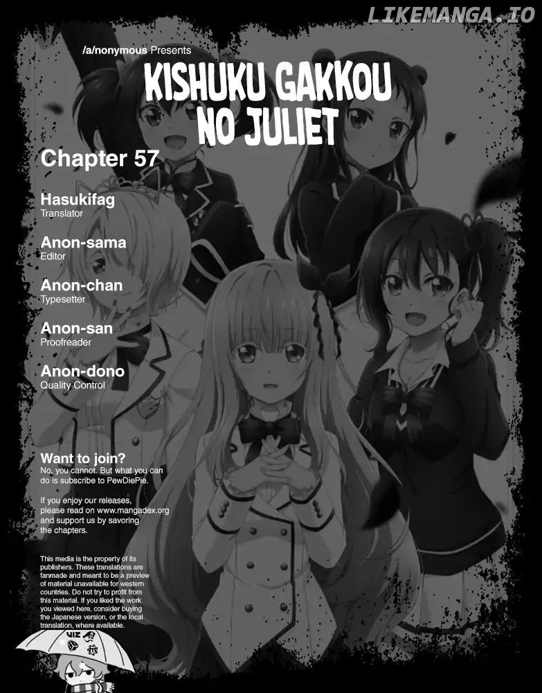 Kishuku Gakkou No Juliet chapter 57 - page 2