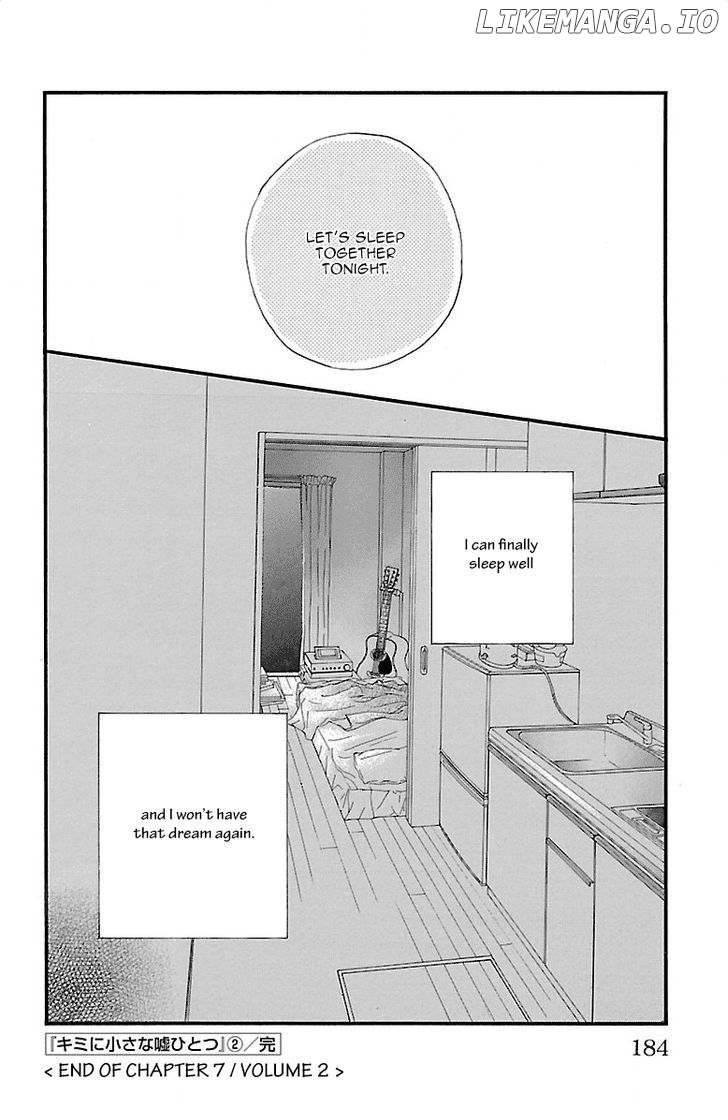 Kimi Ni Chiisana Uso Hitotsu chapter 7 - page 61