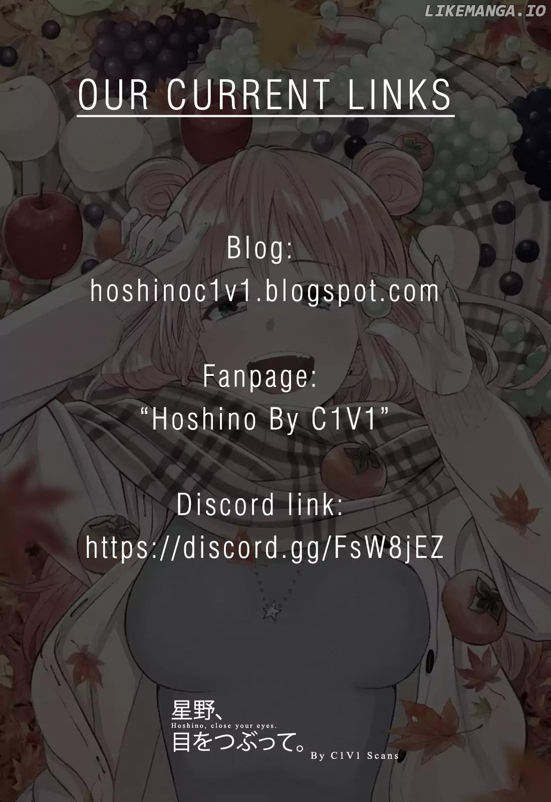 Hoshino, Me o Tsubutte. chapter 69 - page 3