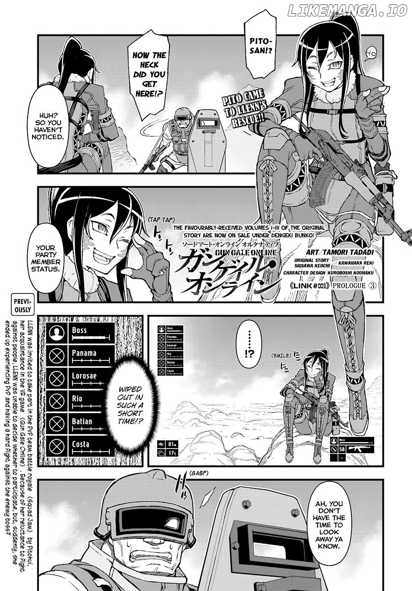 Sword Art Online Alternative - Gun Gale Online chapter 3 - page 1