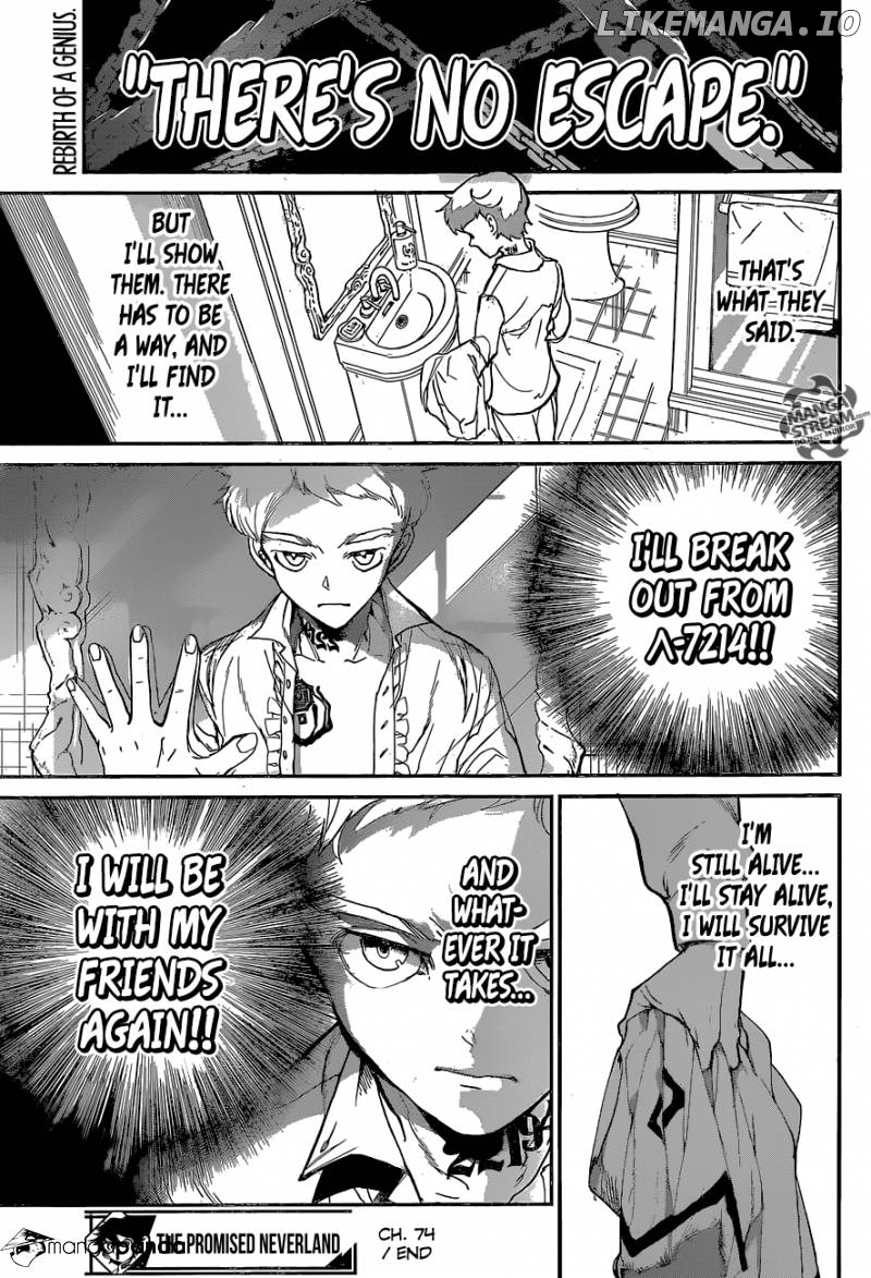 Yakusoku No Neverland chapter 74 - page 18