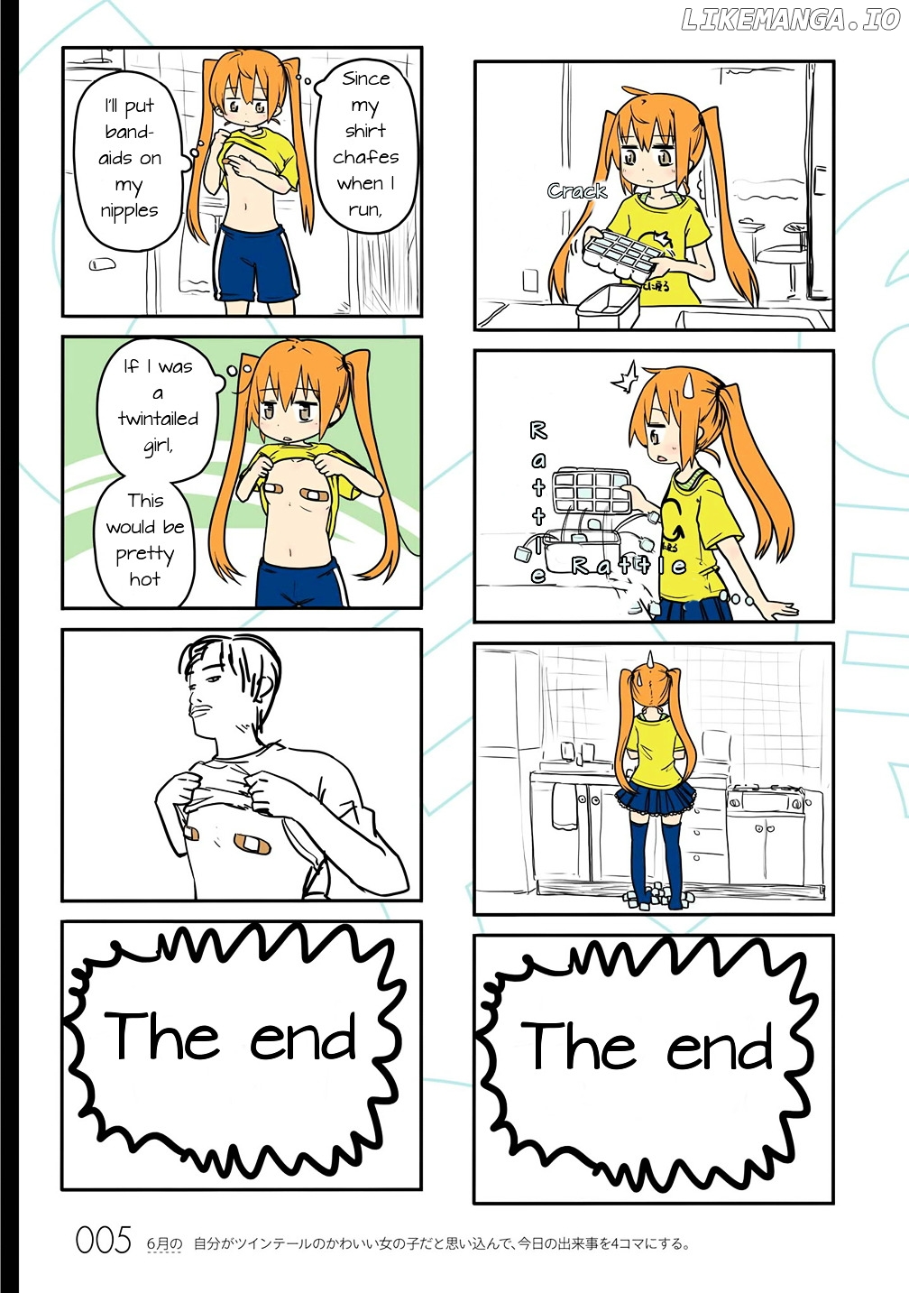 Jibun ga Twintail no Kawaii Onnanoko da to Omoikonde, Kyou no Dekigoto wo 4koma ni Suru chapter 1 - page 7