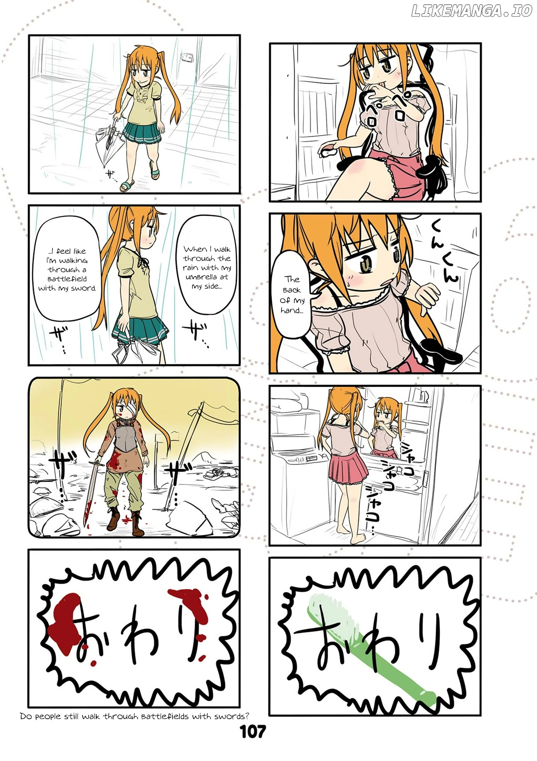 Jibun ga Twintail no Kawaii Onnanoko da to Omoikonde, Kyou no Dekigoto wo 4koma ni Suru chapter 18 - page 5