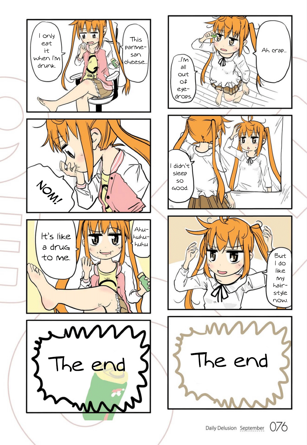 Jibun ga Twintail no Kawaii Onnanoko da to Omoikonde, Kyou no Dekigoto wo 4koma ni Suru chapter 7 - page 8
