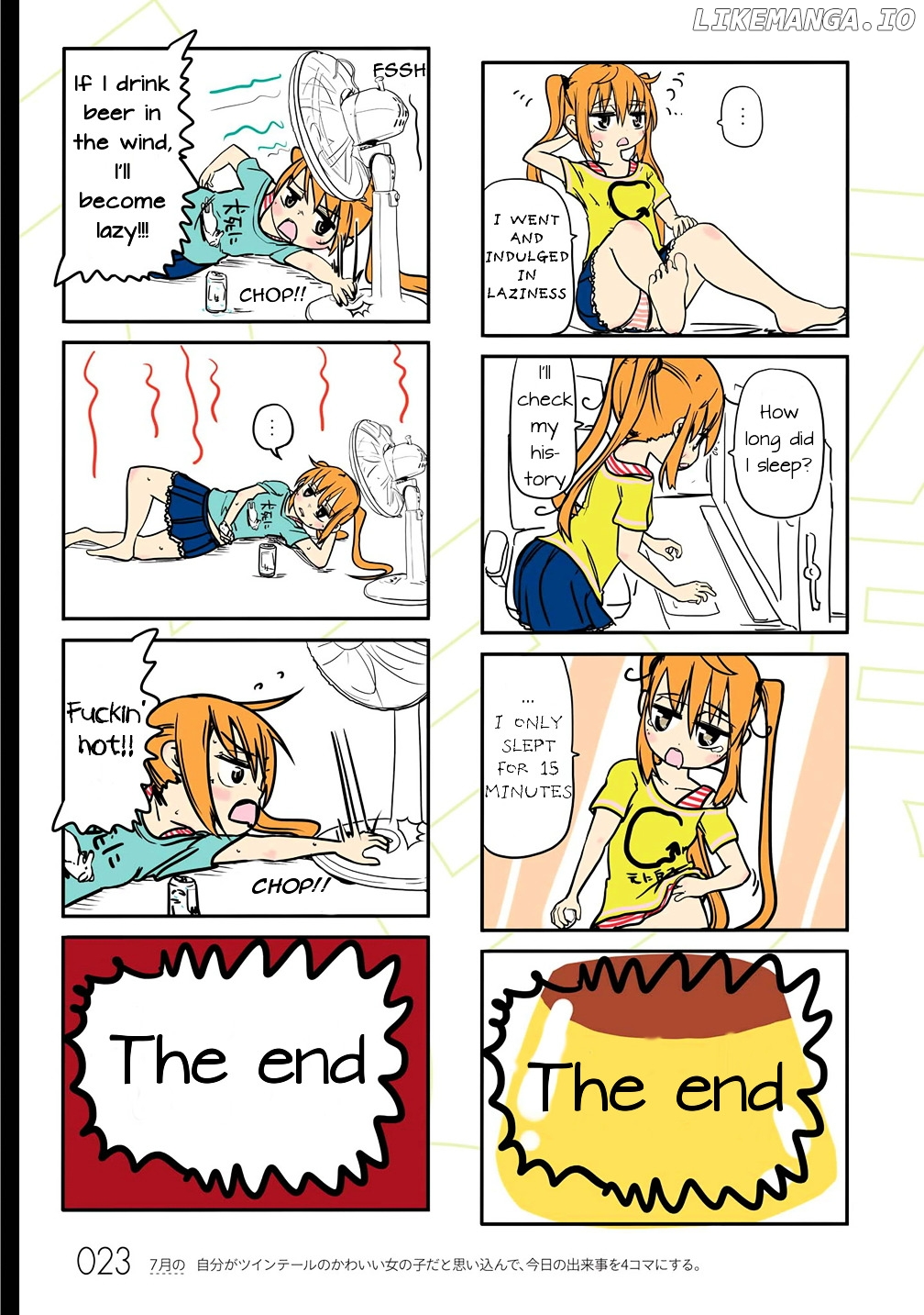 Jibun ga Twintail no Kawaii Onnanoko da to Omoikonde, Kyou no Dekigoto wo 4koma ni Suru chapter 3 - page 3