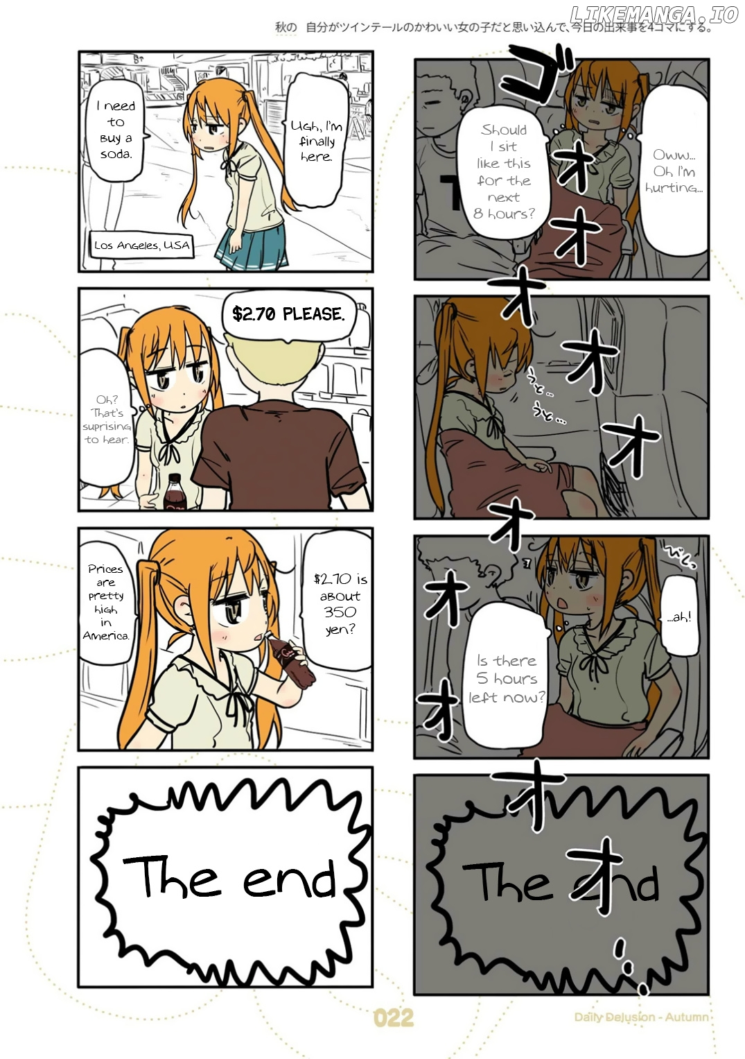 Jibun ga Twintail no Kawaii Onnanoko da to Omoikonde, Kyou no Dekigoto wo 4koma ni Suru chapter 20 - page 2