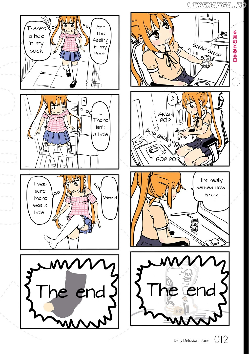 Jibun ga Twintail no Kawaii Onnanoko da to Omoikonde, Kyou no Dekigoto wo 4koma ni Suru chapter 2 - page 1
