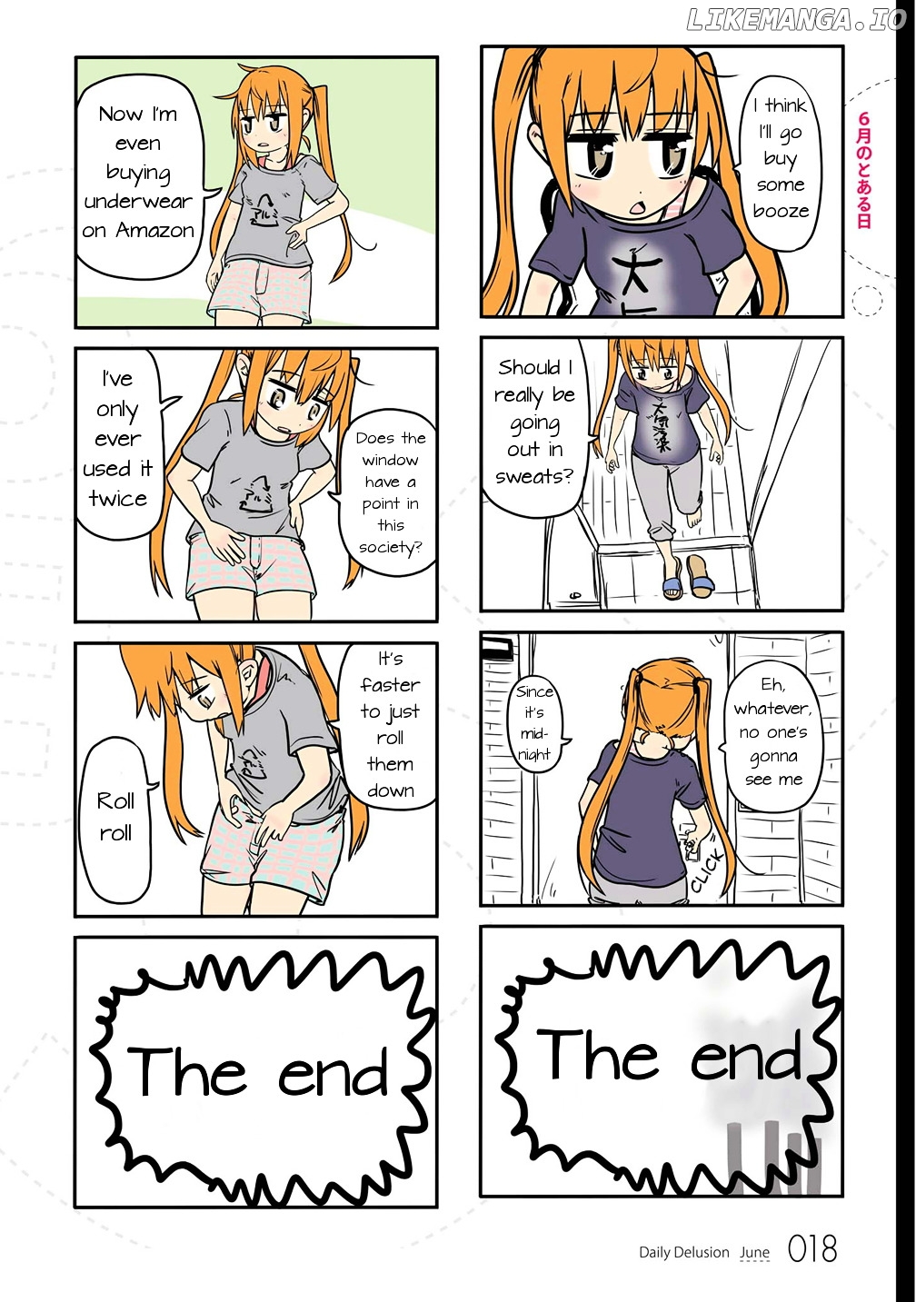 Jibun ga Twintail no Kawaii Onnanoko da to Omoikonde, Kyou no Dekigoto wo 4koma ni Suru chapter 2 - page 7