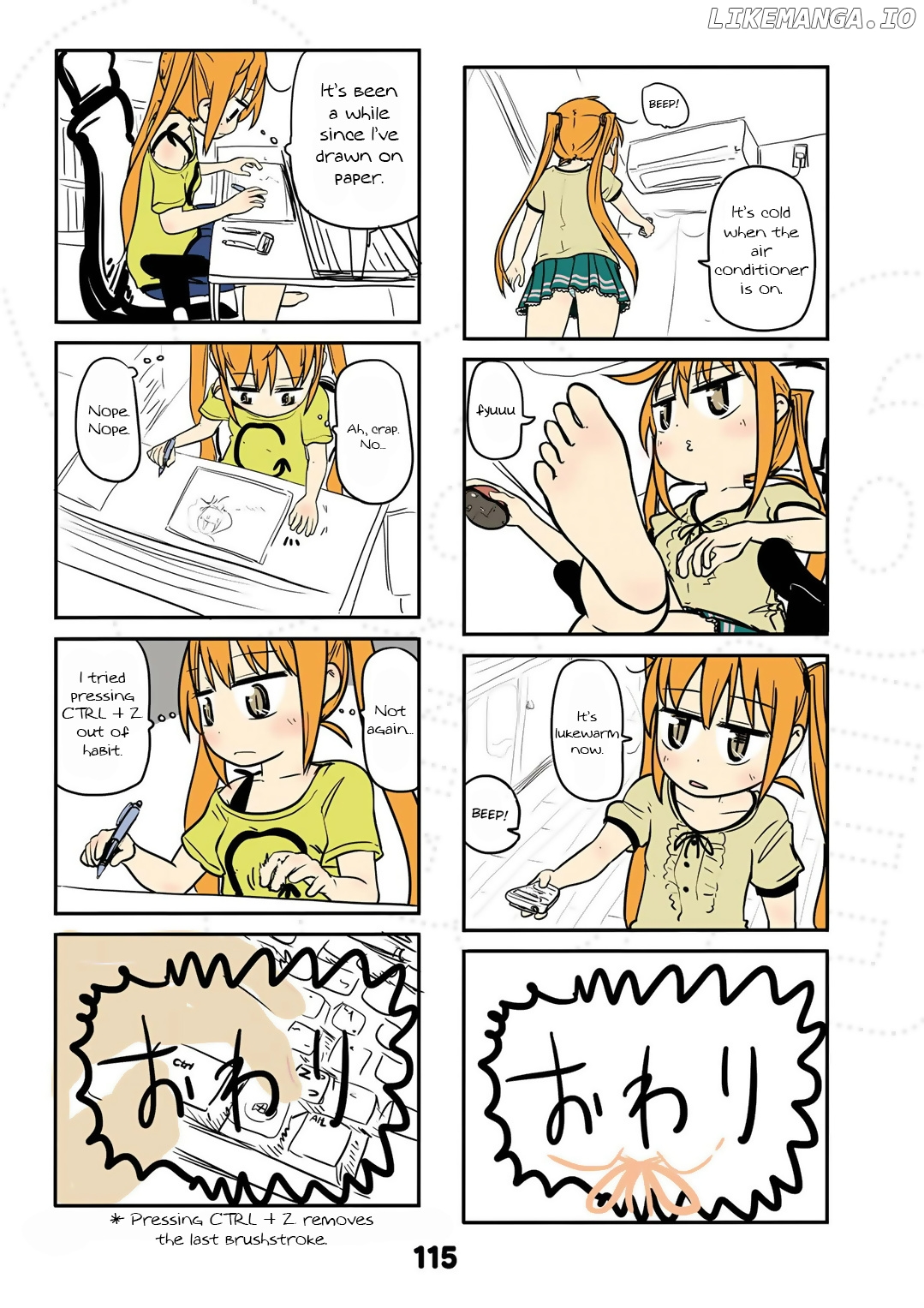 Jibun ga Twintail no Kawaii Onnanoko da to Omoikonde, Kyou no Dekigoto wo 4koma ni Suru chapter 18.5 - page 3