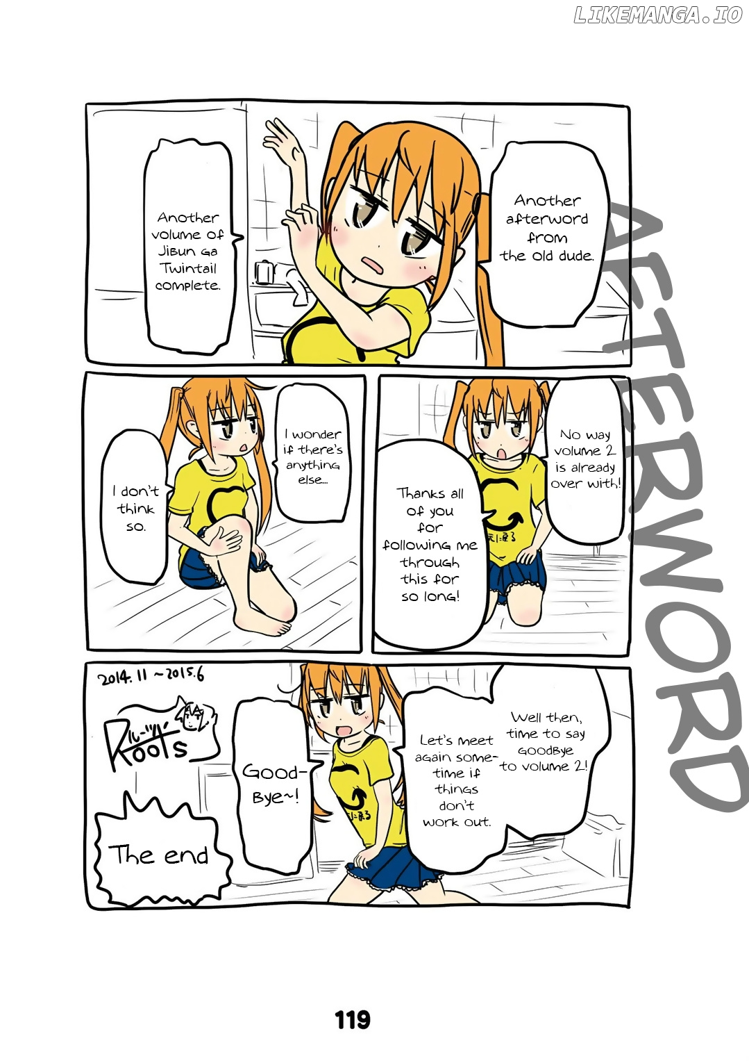 Jibun ga Twintail no Kawaii Onnanoko da to Omoikonde, Kyou no Dekigoto wo 4koma ni Suru chapter 18.5 - page 7