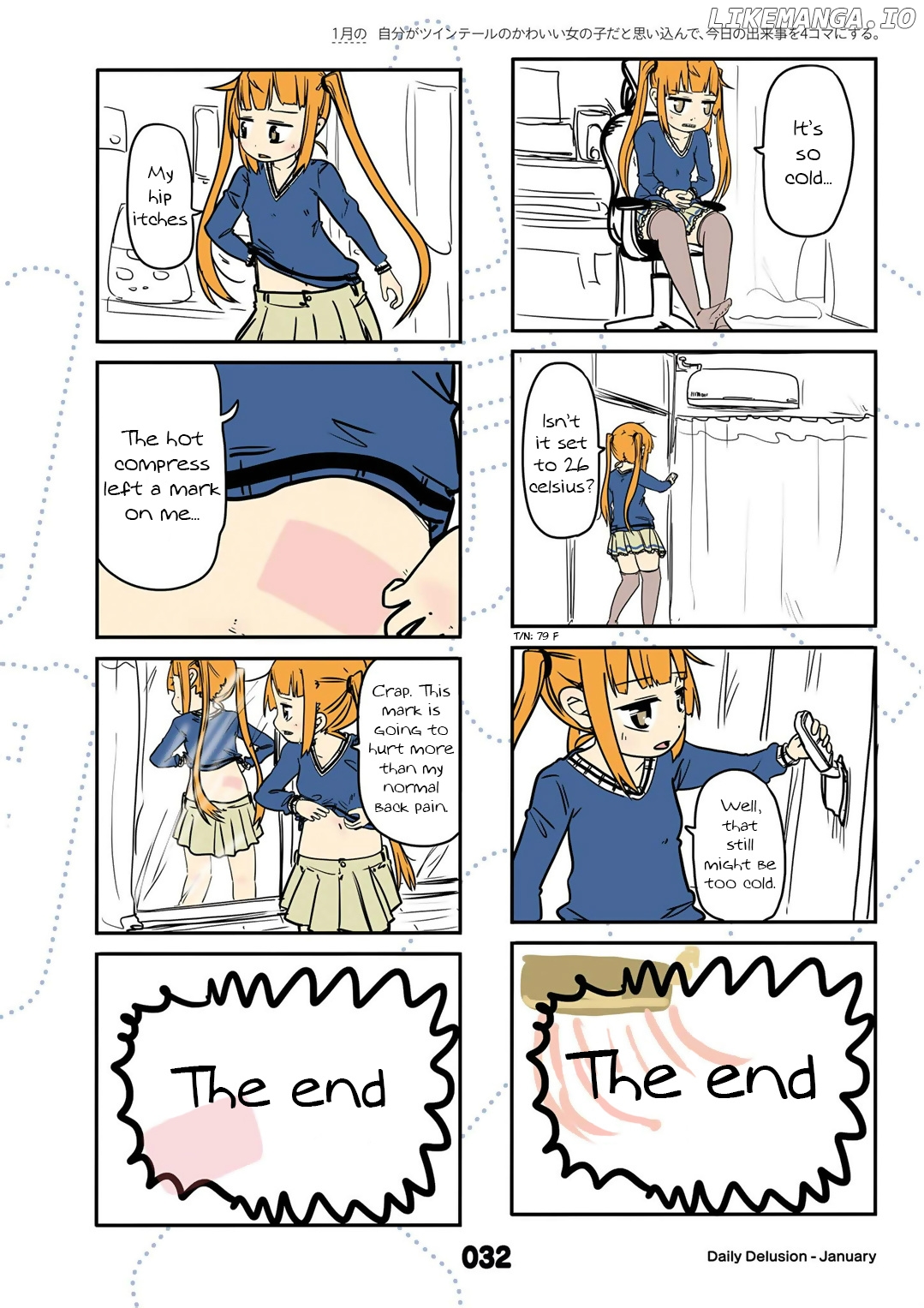 Jibun ga Twintail no Kawaii Onnanoko da to Omoikonde, Kyou no Dekigoto wo 4koma ni Suru chapter 13 - page 6