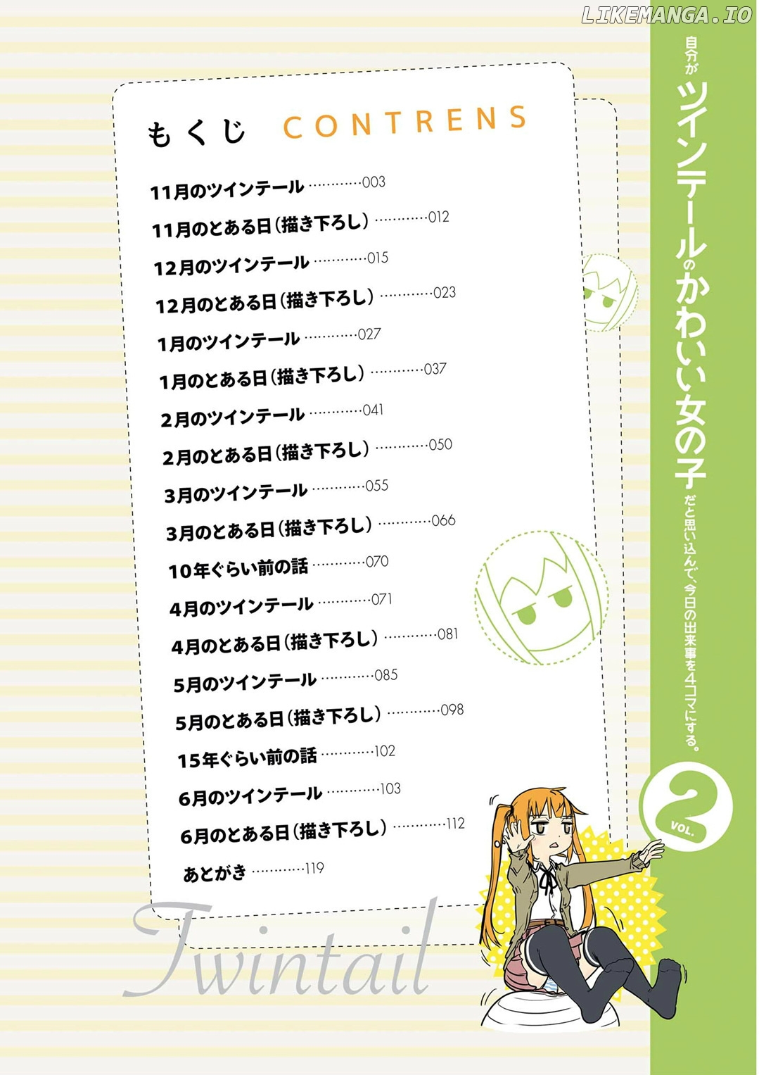 Jibun ga Twintail no Kawaii Onnanoko da to Omoikonde, Kyou no Dekigoto wo 4koma ni Suru chapter 11 - page 4