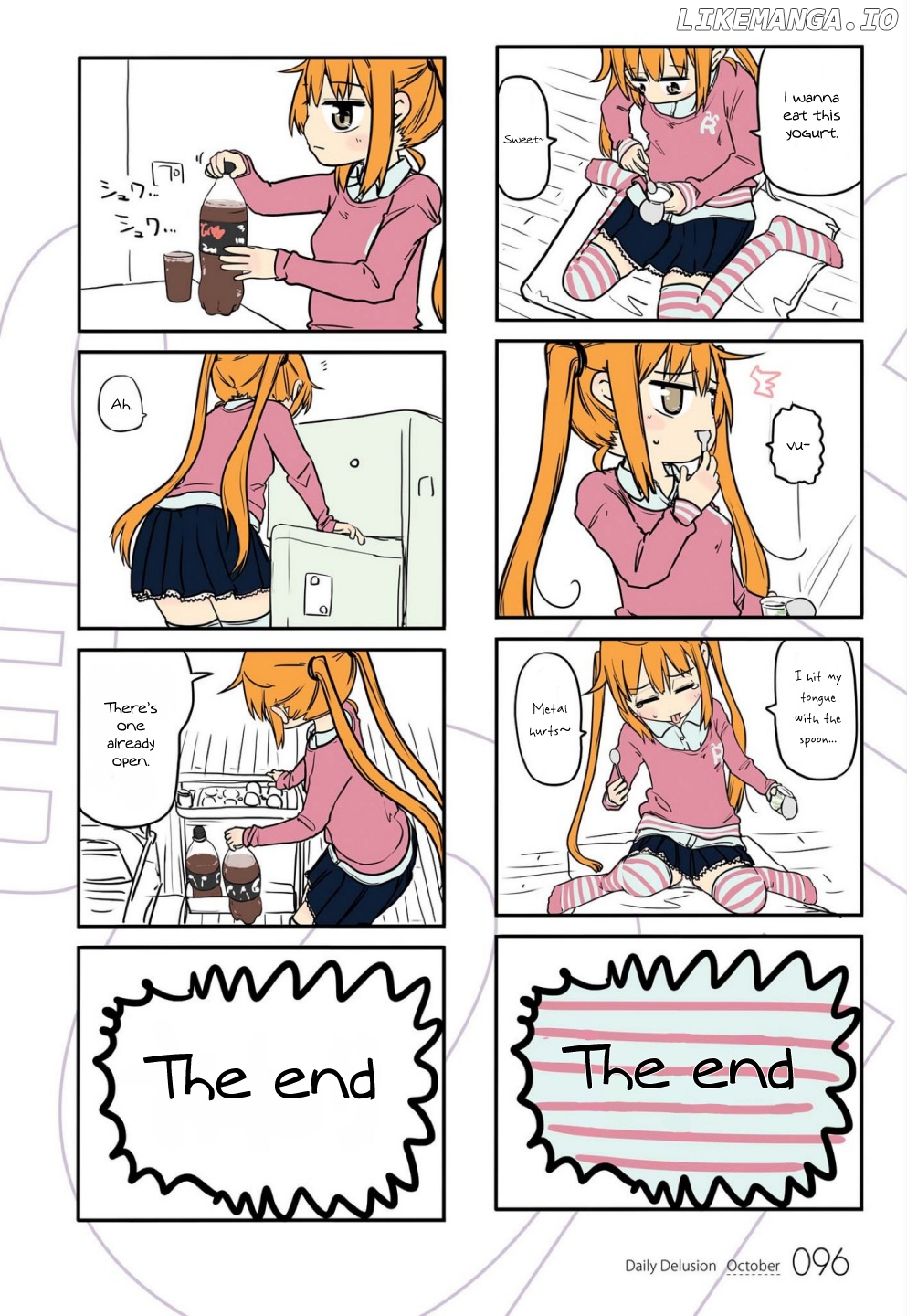 Jibun ga Twintail no Kawaii Onnanoko da to Omoikonde, Kyou no Dekigoto wo 4koma ni Suru chapter 9 - page 4