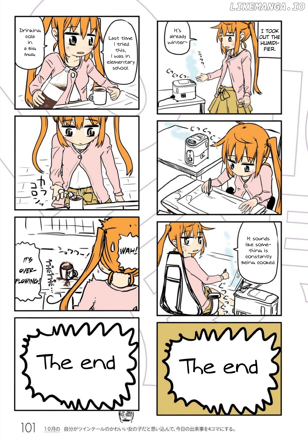 Jibun ga Twintail no Kawaii Onnanoko da to Omoikonde, Kyou no Dekigoto wo 4koma ni Suru chapter 9 - page 9