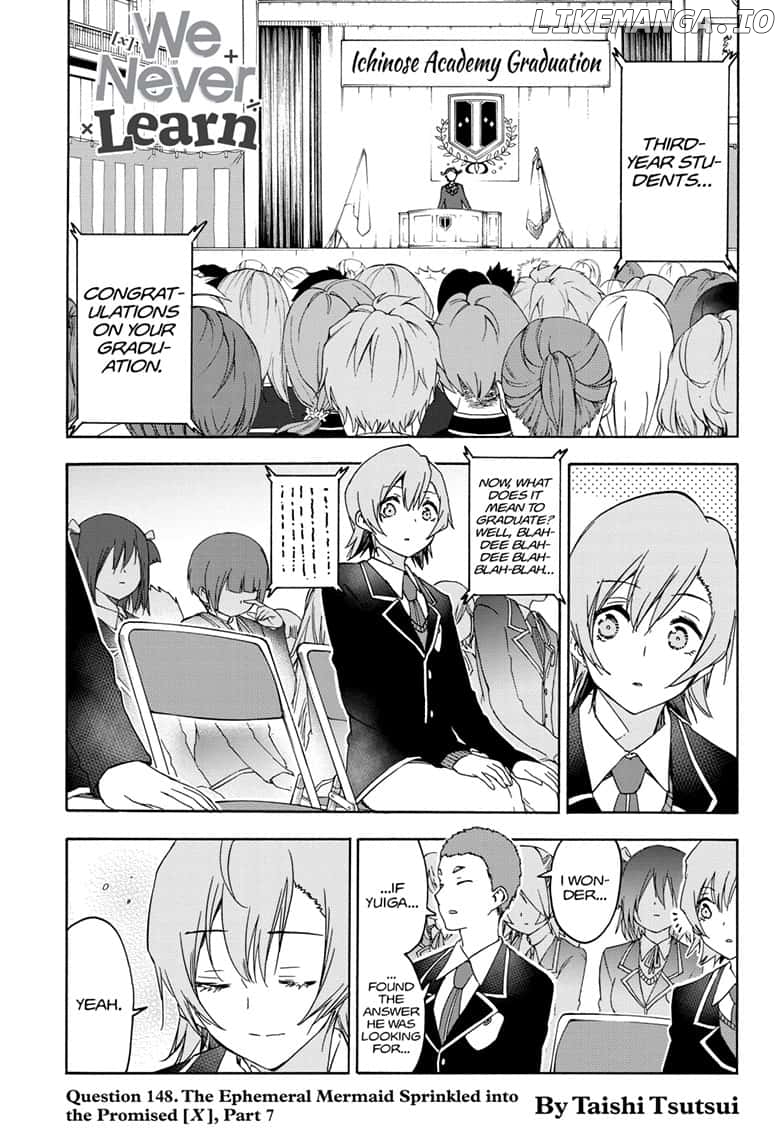 Bokutachi wa Benkyou ga Dekinai Chapter 148 - page 1
