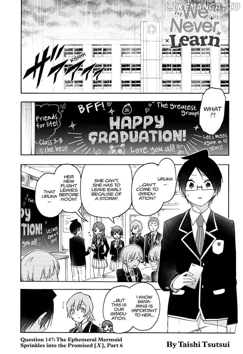 Bokutachi wa Benkyou ga Dekinai Chapter 147 - page 1