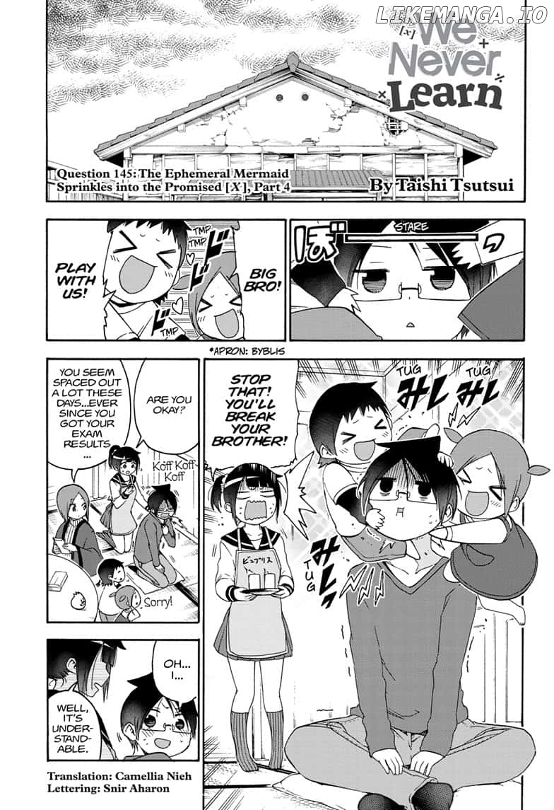 Bokutachi wa Benkyou ga Dekinai Chapter 145 - page 1