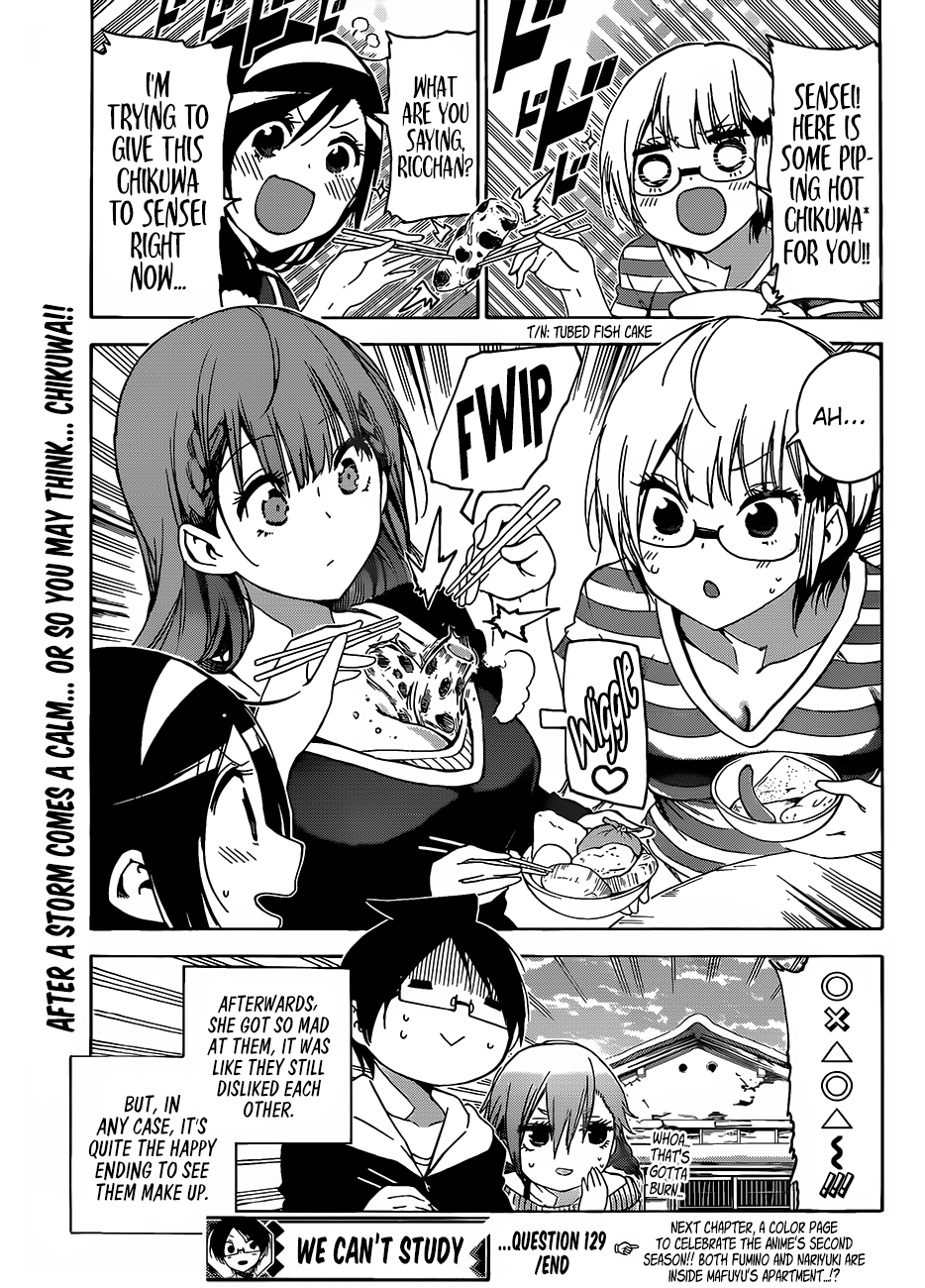 Bokutachi wa Benkyou ga Dekinai Chapter 129 - page 20