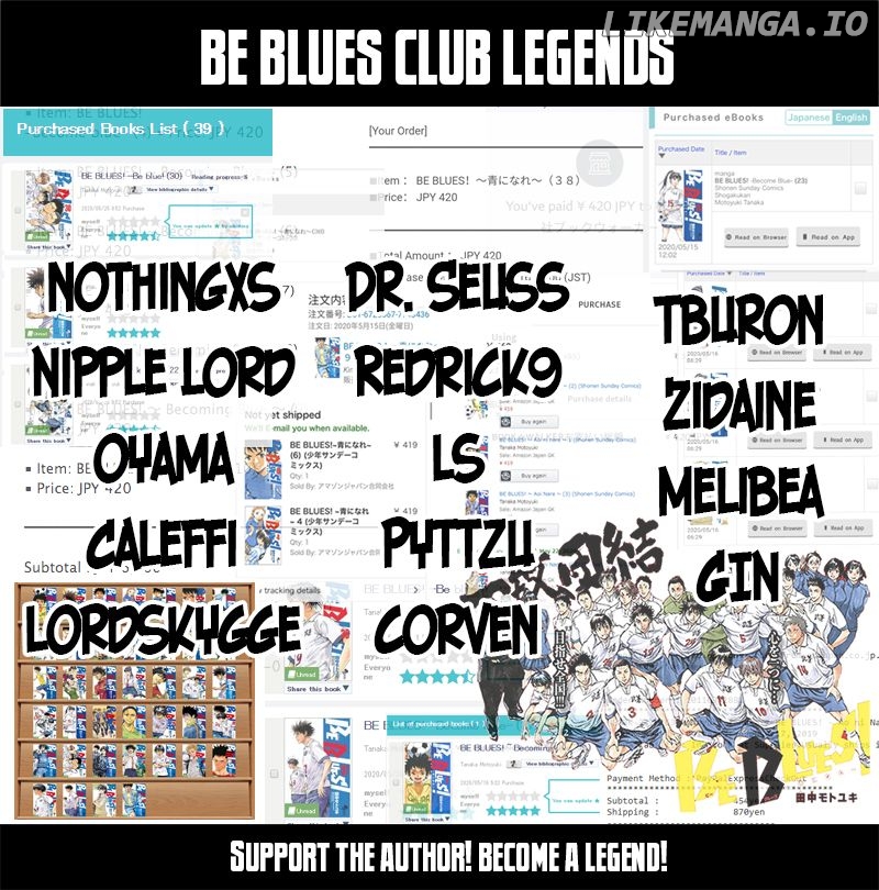 BE BLUES ~Ao ni nare~ Chapter 429 - page 1