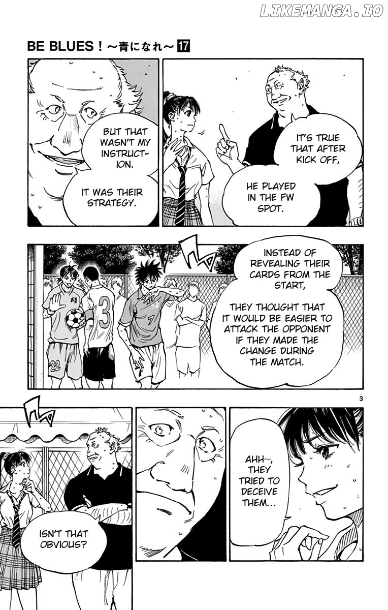 BE BLUES ~Ao ni nare~ Chapter 166 - page 3