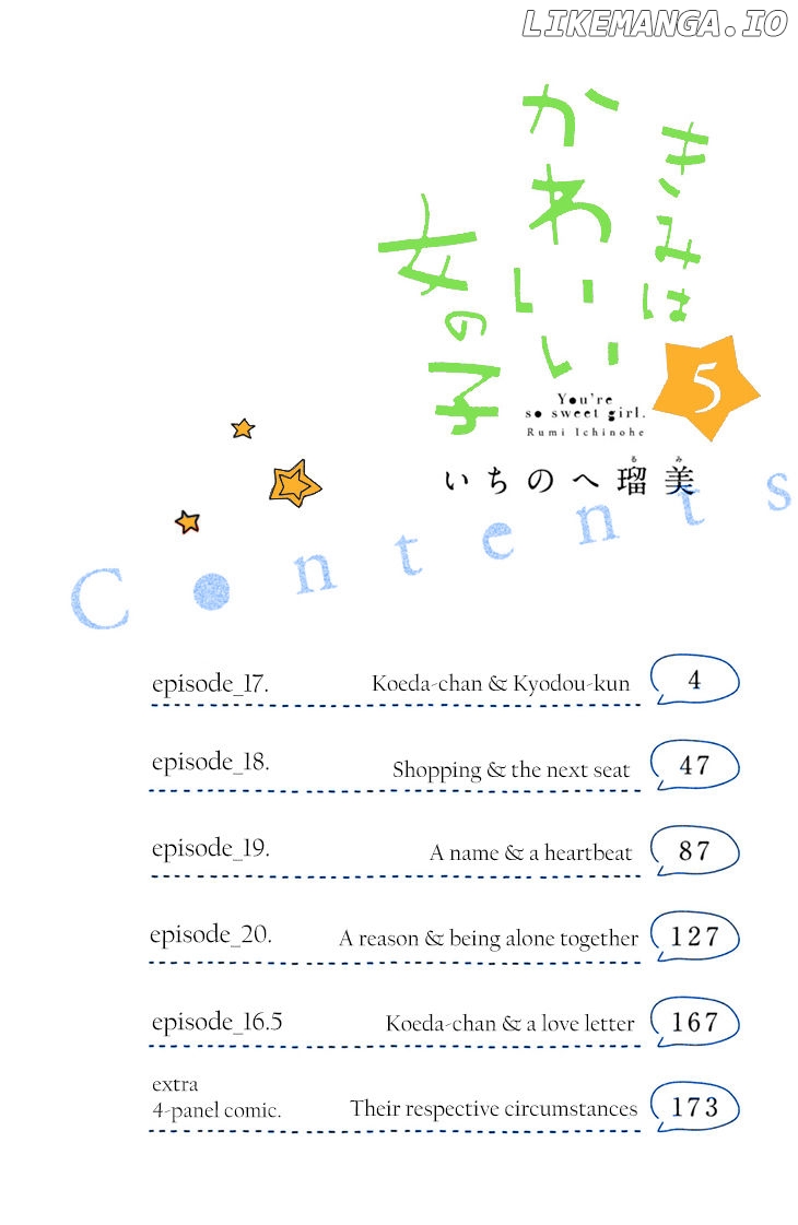 Kimi wa Kawaii Onnanoko chapter 17.1 - page 5
