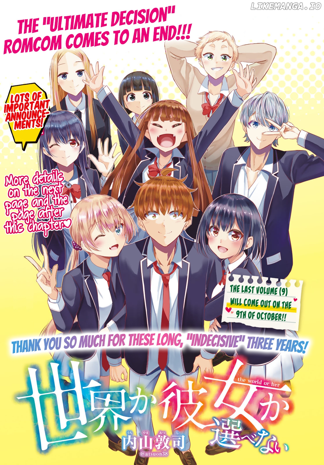 Sekai ka Kanojo ka Erabenai chapter 40 - page 2