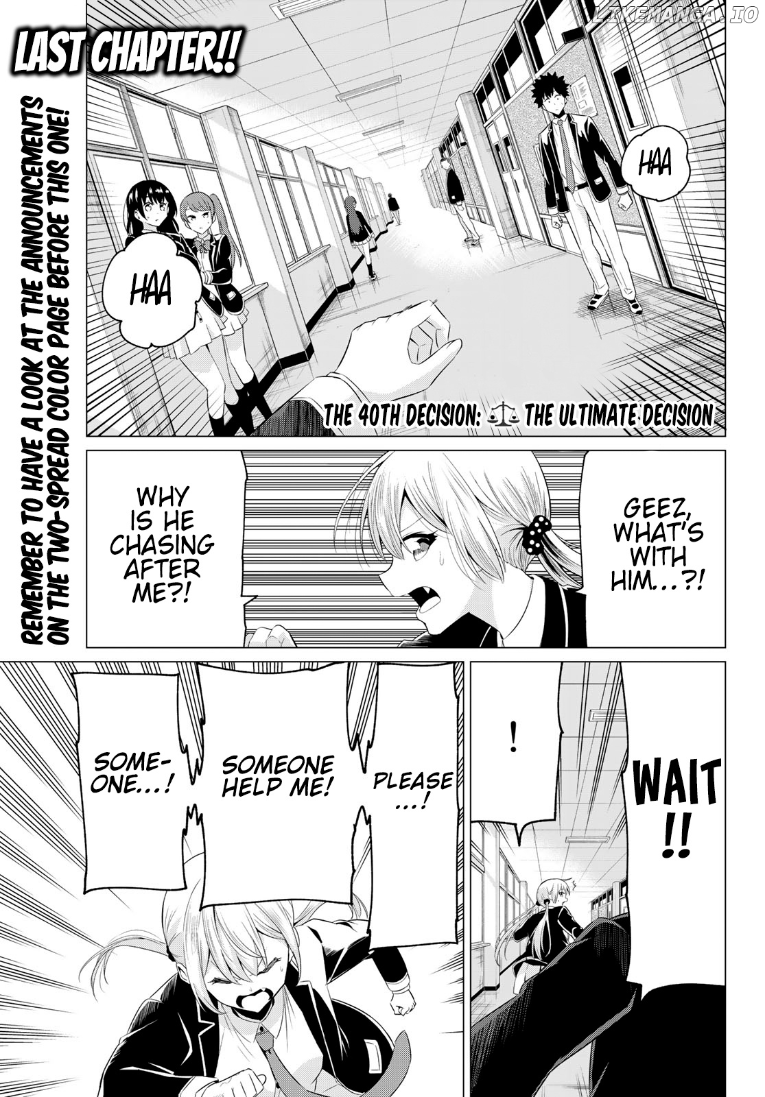 Sekai ka Kanojo ka Erabenai chapter 40 - page 4