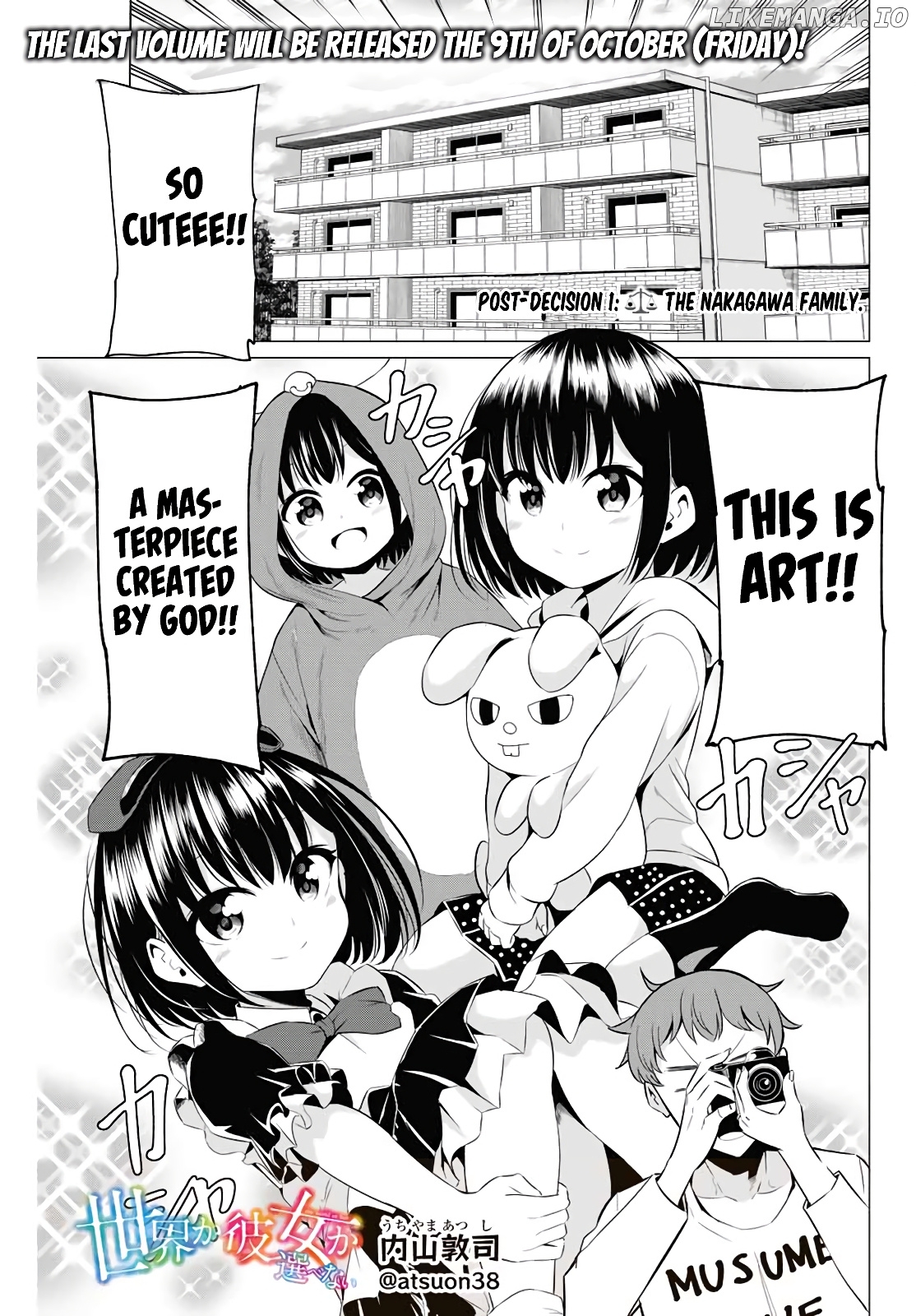 Sekai ka Kanojo ka Erabenai chapter 40.2 - page 2