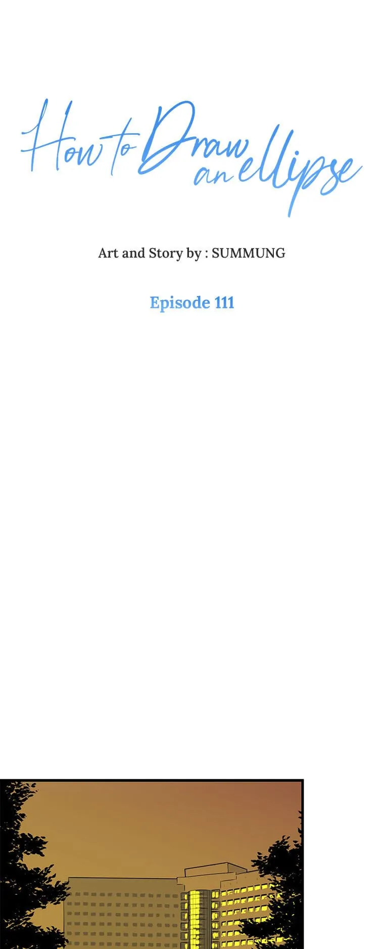 How to Draw an Ellipse Chapter 111 - page 1