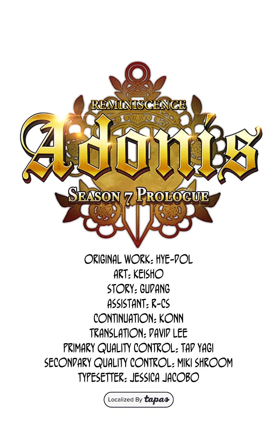 Reminiscence Adonis Chapter 244 - page 1
