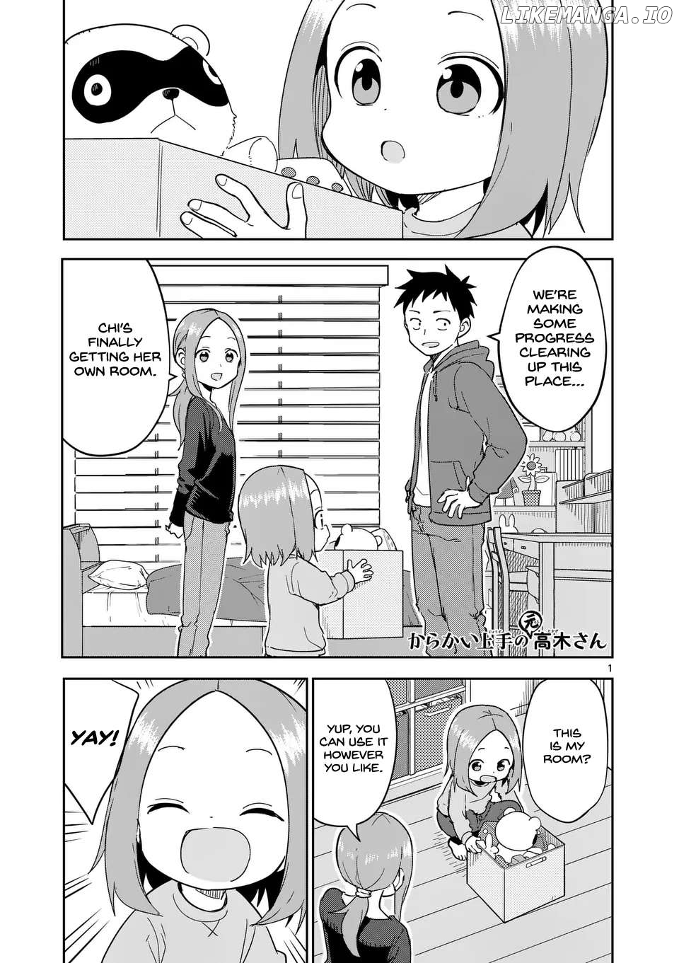 Karakai Jouzu no (Moto) Takagi-san Chapter 308 - page 1
