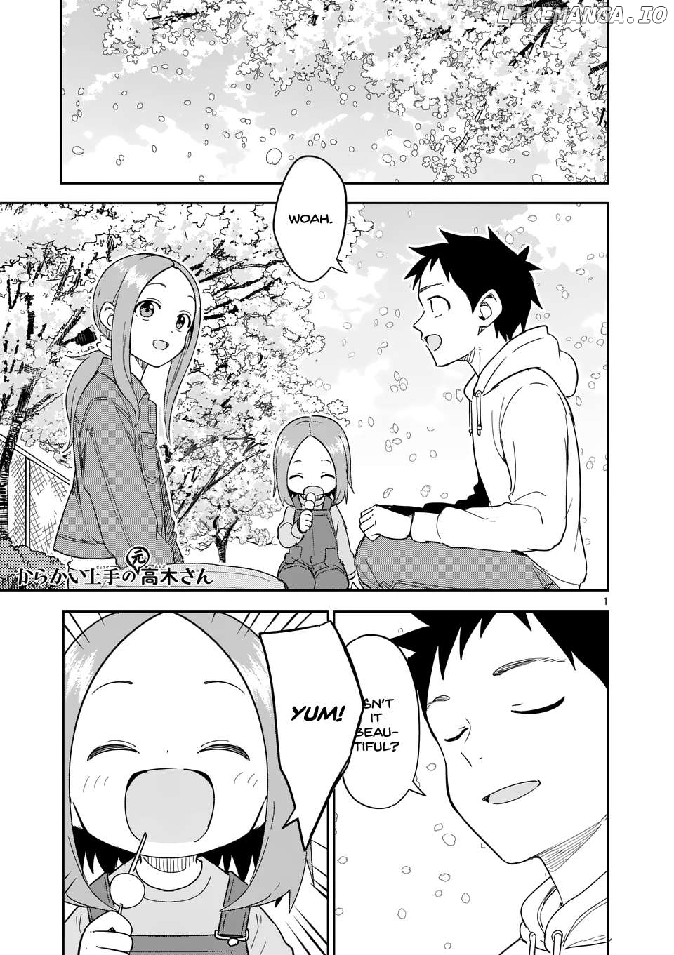 Karakai Jouzu no (Moto) Takagi-san Chapter 309 - page 1