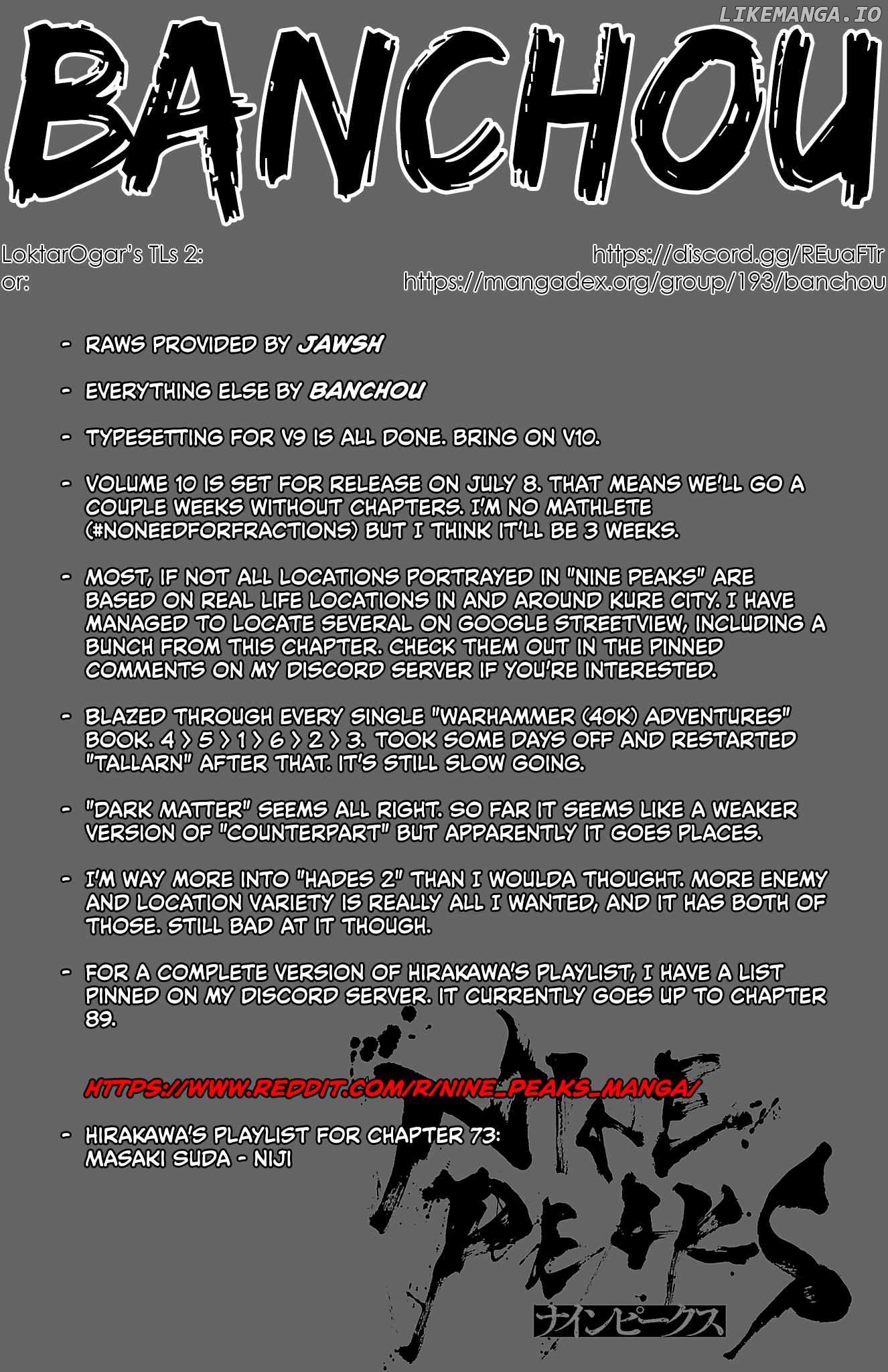NINE PEAKS Chapter 73 - page 1