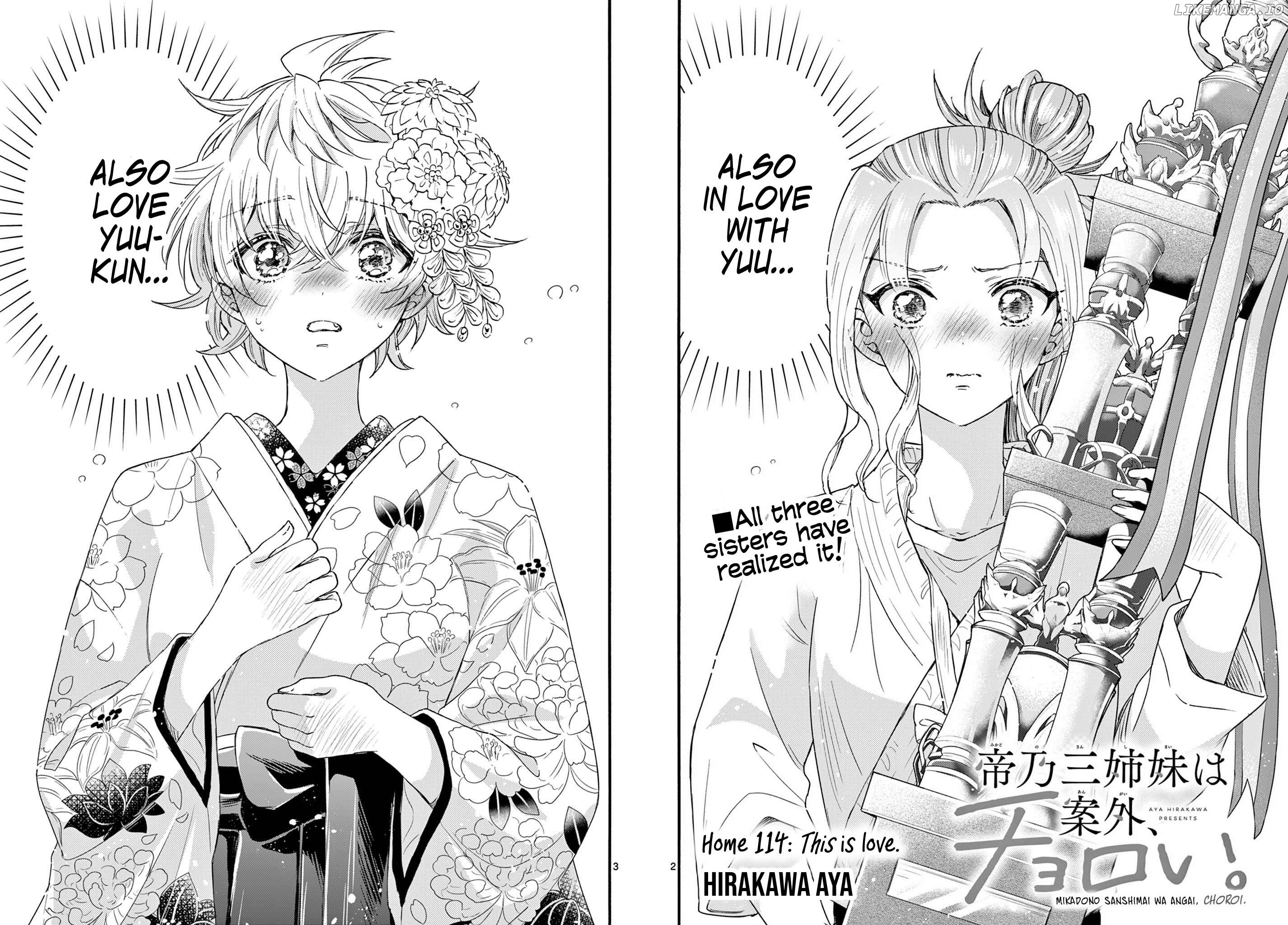 Mikadono Sanshimai Wa Angai, Choroi Chapter 114 - page 2