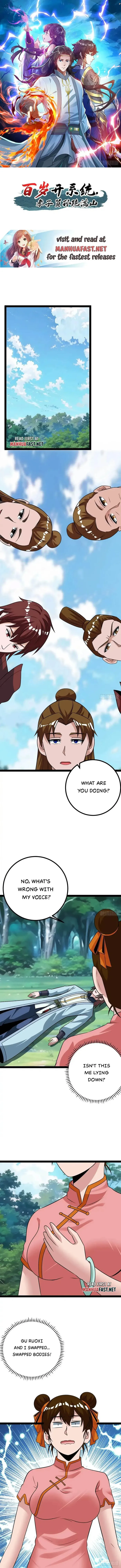 When The System Opens After The Age Of 100 , All Grandchildren Kneel Upon The Mountains! Chapter 71 - page 1