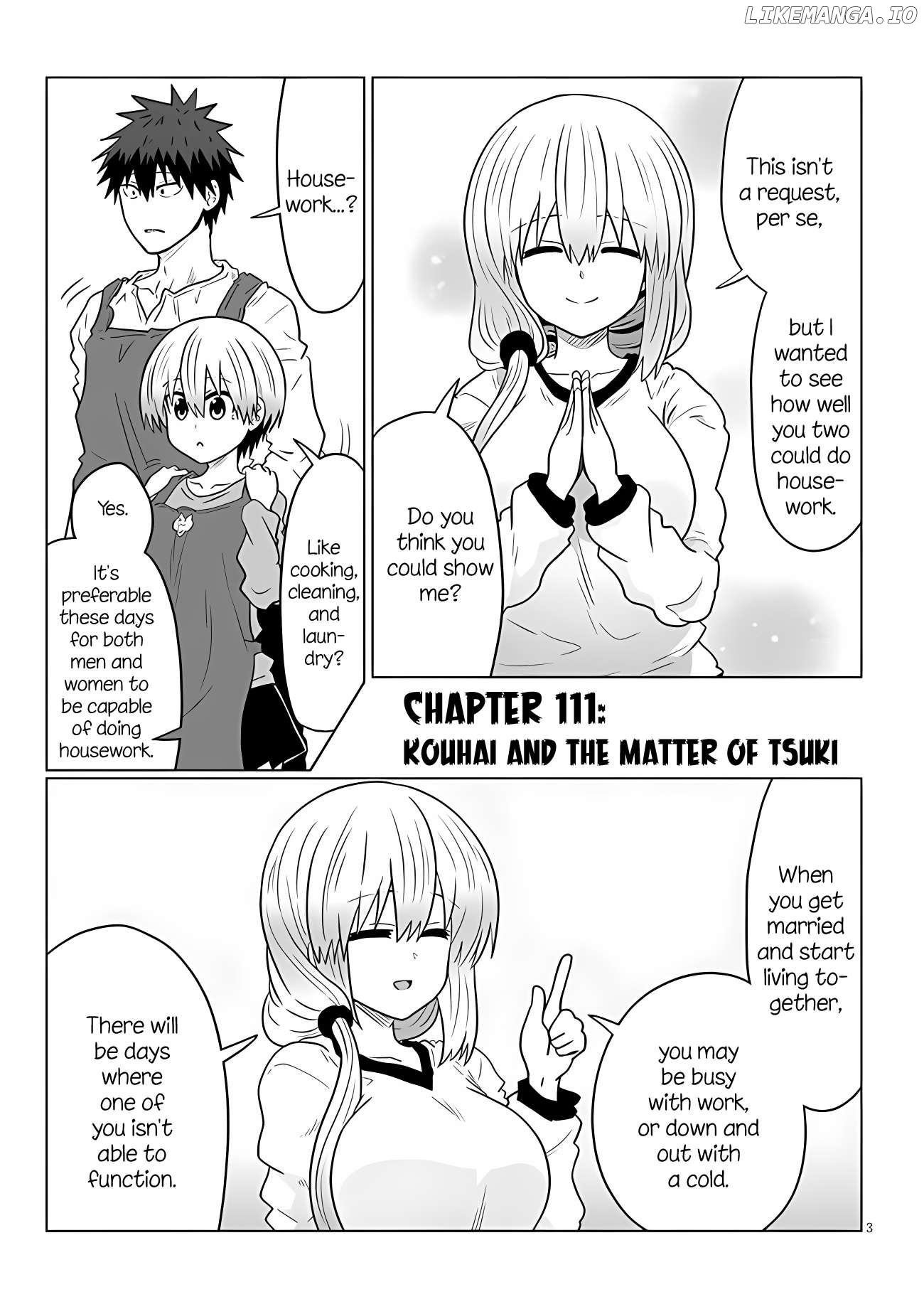Uzaki-chan wa Asobitai! Chapter 111 - page 3