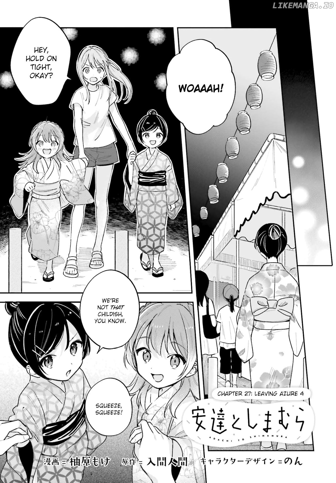 Adachi To Shimamura (Moke Yuzuhara) Chapter 42.1 - page 1