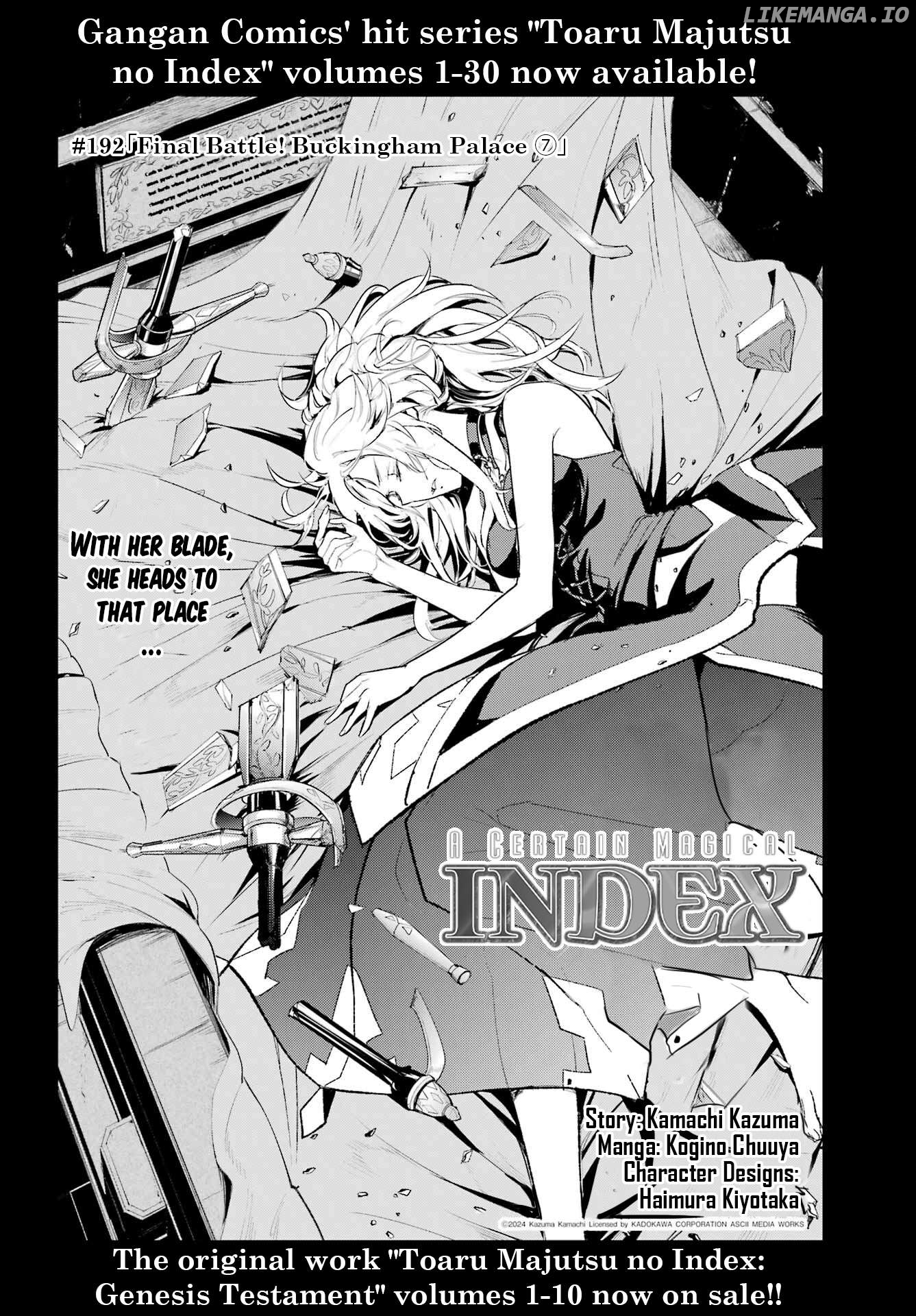 To Aru Majutsu no Kinsho Mokuroku Chapter 192 - page 6