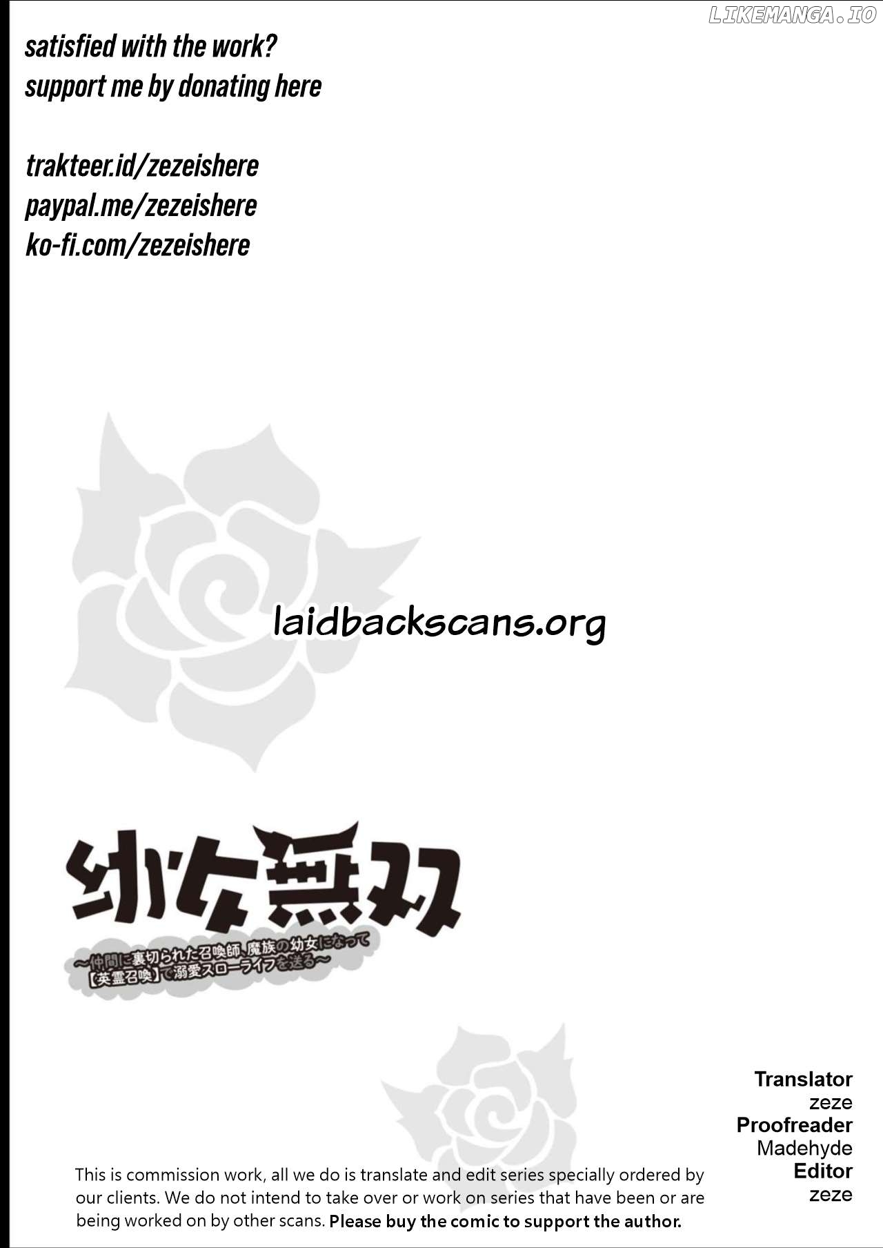 Youjo Musou: Nakama ni Uragirareta Shoukanshi, Mazoku no Oujo ni Natte "Eirei Shoukan" de Dekiai Slow Life wo Okuru Chapter 9 - page 25