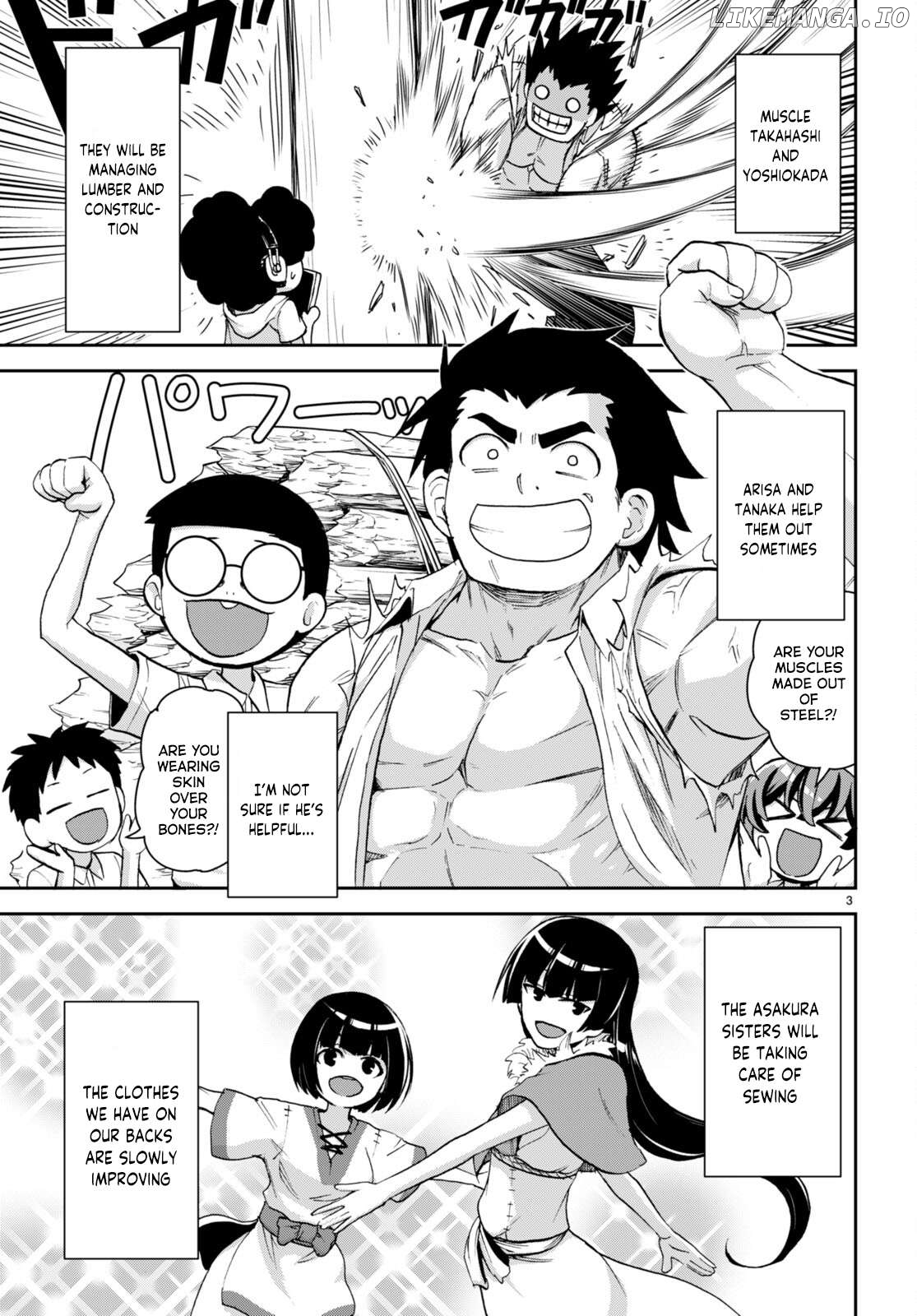 Isekai Yurutto Survival Seikatsu: Gakkou no Minna to Isekai no Mujintou ni Tenishitakedo Ore Dake Rakushou desu Chapter 24 - page 4