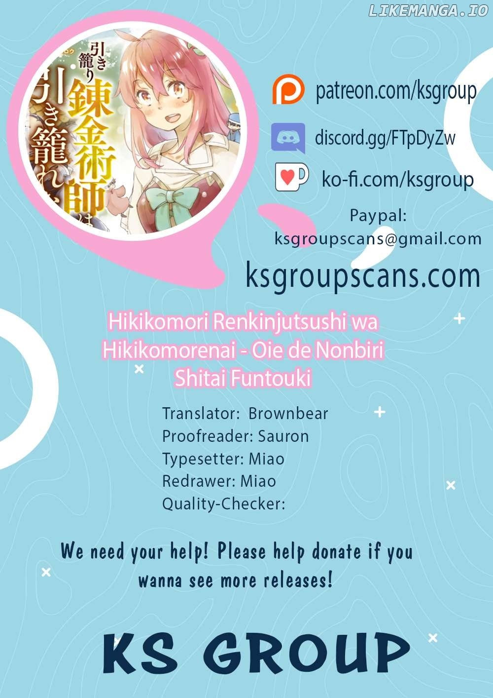 Hikikomori Renkinjutsushi wa Hikikomorenai – Oie de Nonbiri Shitai Funtouki Chapter 6 - page 1